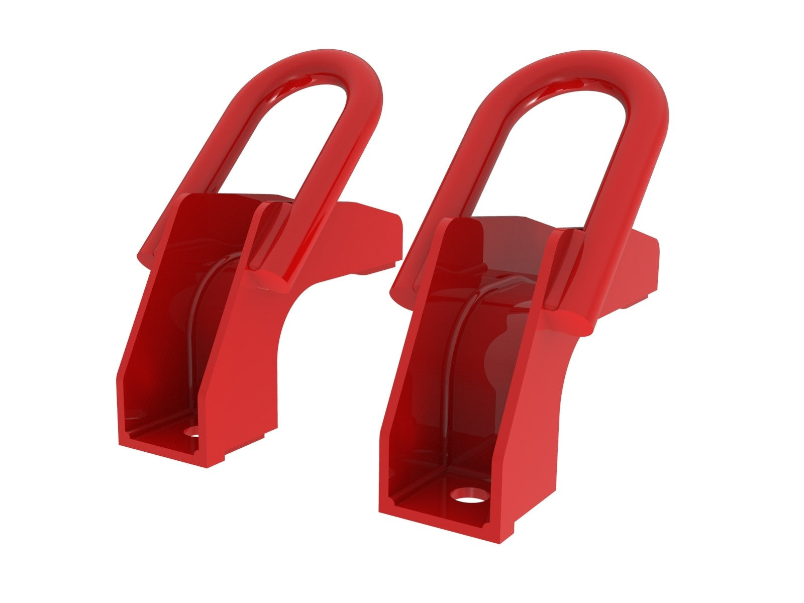 2022-2024 Toyota Tundra aFe Control Red Front Tow Hooks - Heavy Duty Off-Road Recovery Accessories for Truck & SUV Adventures