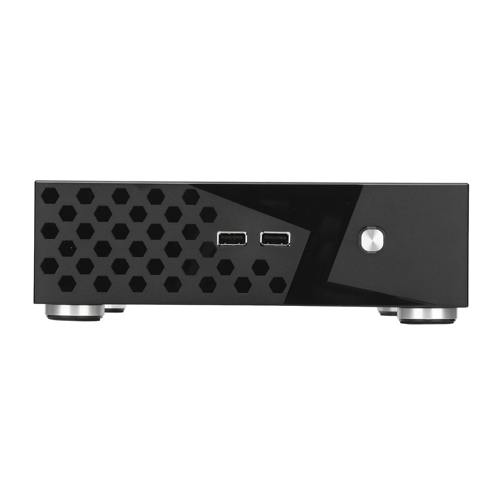 Aluminum Alloy Mini ITX Computer Case - Compact HTPC Chassis with Excellent Heat Dissipation & Expansion Slots | Perfect for Home Theater PCs, Hotel Computers & Self-Service Terminals