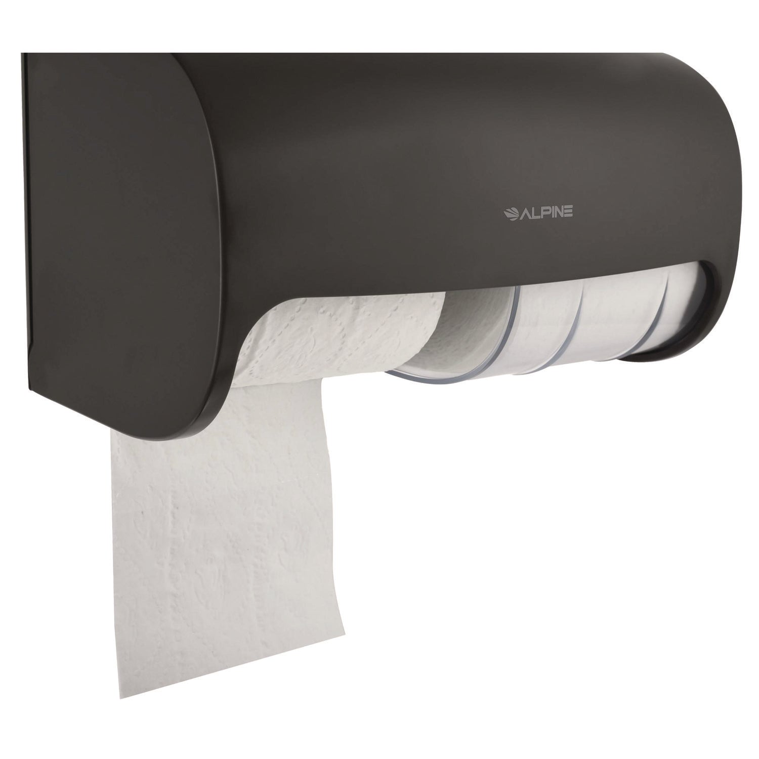 Alpine Industries Double Roll Toilet Paper Holder - Side by Side Tissue Dispenser, 6.3