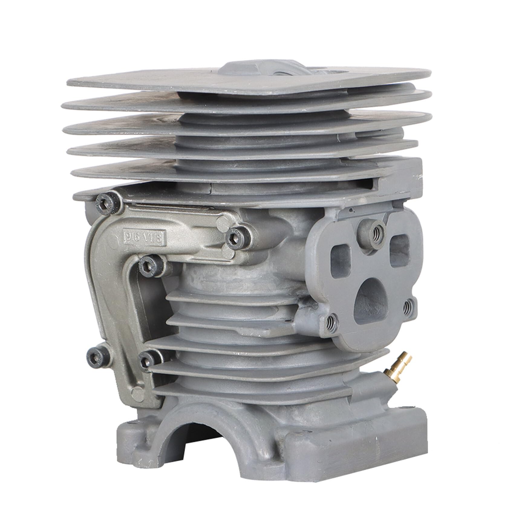 47mm 537320402 Cylinder Head Piston Kit Replacement for Husqvarna 455 455E 460 Chainsaw - Compatible with 537320501 - Perfect for Chainsaw Repair & Maintenance in Forestry, Landscaping & DIY Projects