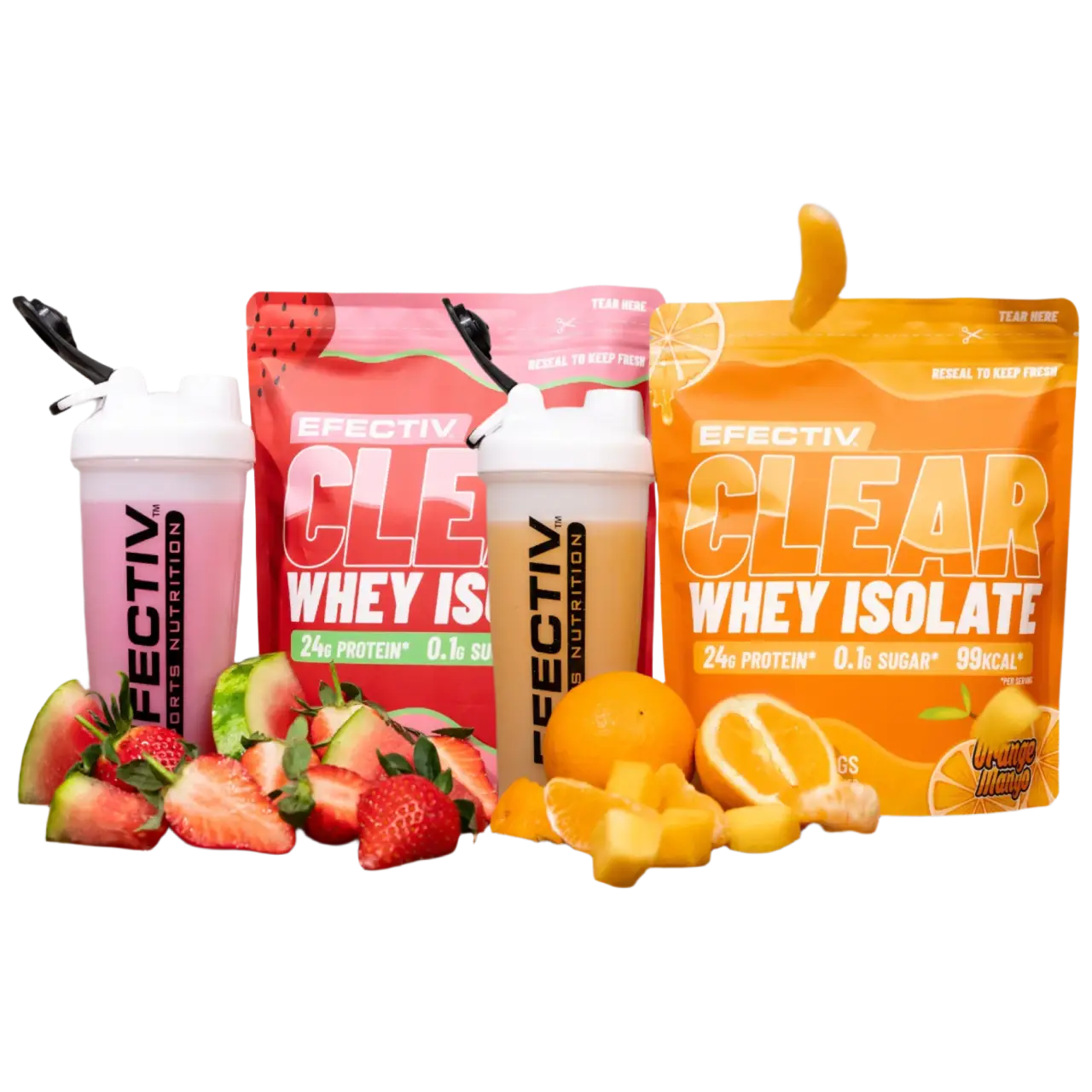 Efectiv Nutrition Clear Whey Isolate 600g - Premium Protein Powder for Muscle Recovery & Post-Workout | Ideal for Gym, Fitness & Bodybuilding