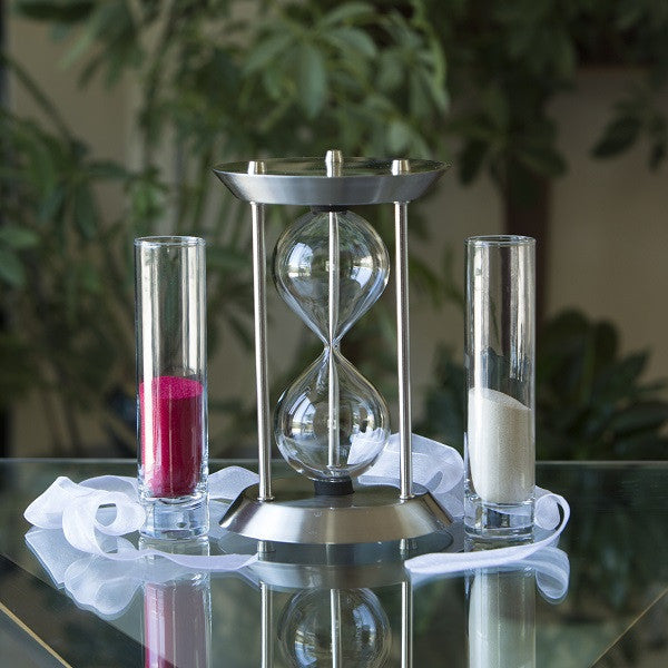 Elegant Metal Sand Ceremony Set for Wedding Unity Ceremony - Perfect for Beach, Rustic & Outdoor Weddings