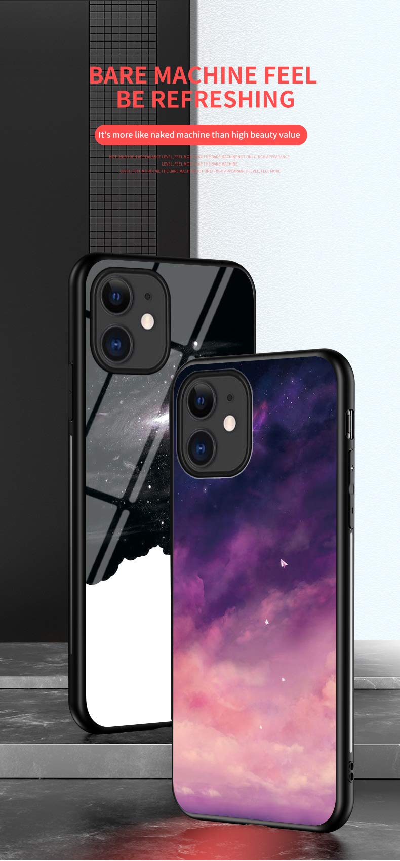 Starry Sky Pattern Soft Silicone TPU Shockproof Phone Case with 360° Full Body Protection & Gradient Tempered Glass - Compatible with iPhone 6/6s/7/8 Plus/X/XS/XR/11/11 Pro/12 Mini/12 Pro Max - Perfect for Nighttime Stargazing & Outdoor Adventures