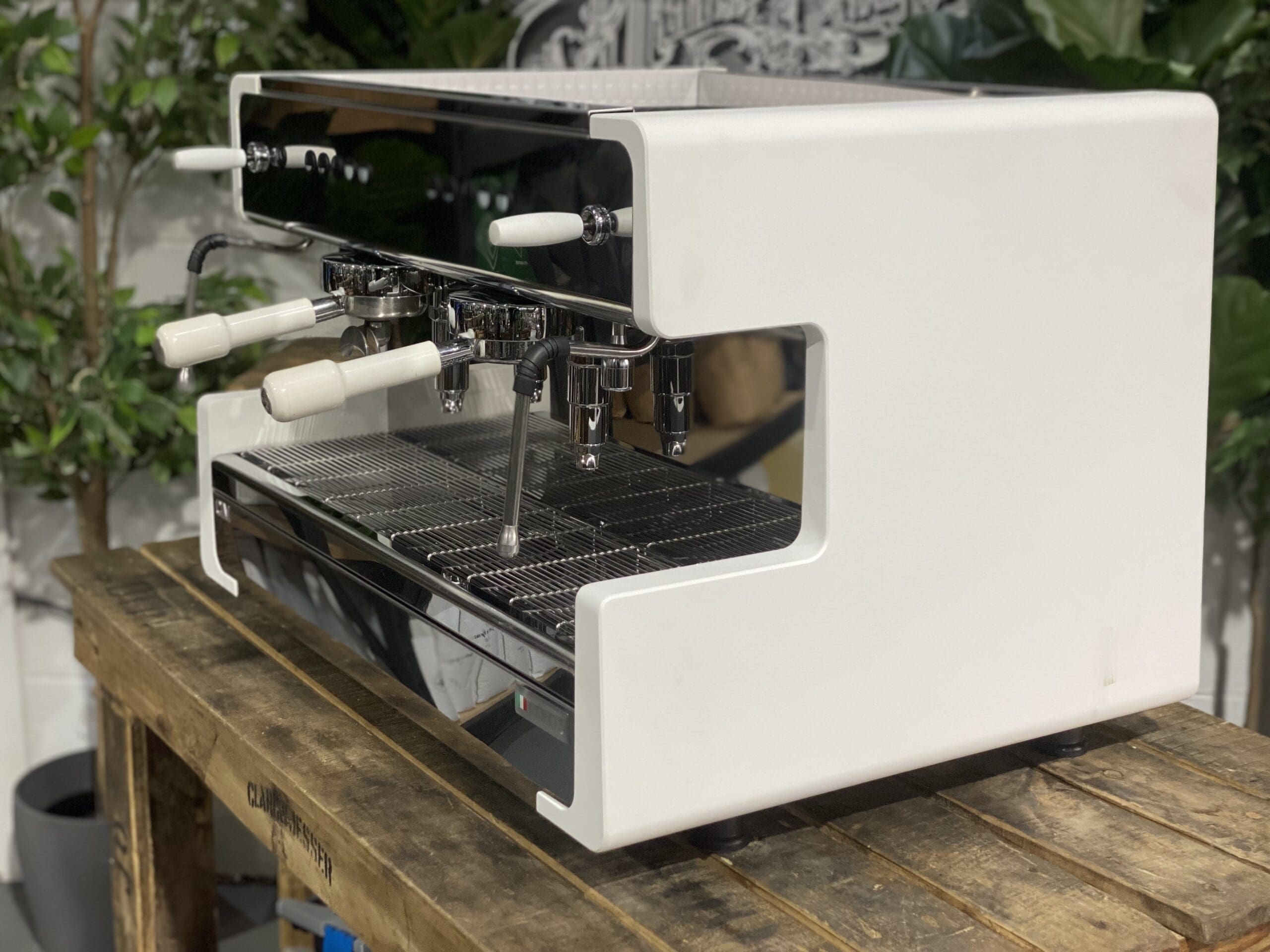 CIME CO 05 2 Group White Commercial Espresso Machine - Professional Coffee Maker for Cafes & Restaurants | Perfect for High-Volume Brewing & Barista Use