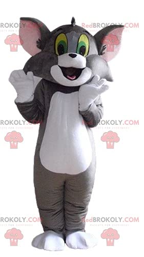 REDBROKOLY Looney Tunes Tom Cat Plush Toy - Famous Gray & White Cartoon Character Mascot for Kids Room Decor, Birthday Gifts & Cartoon Lovers Collection