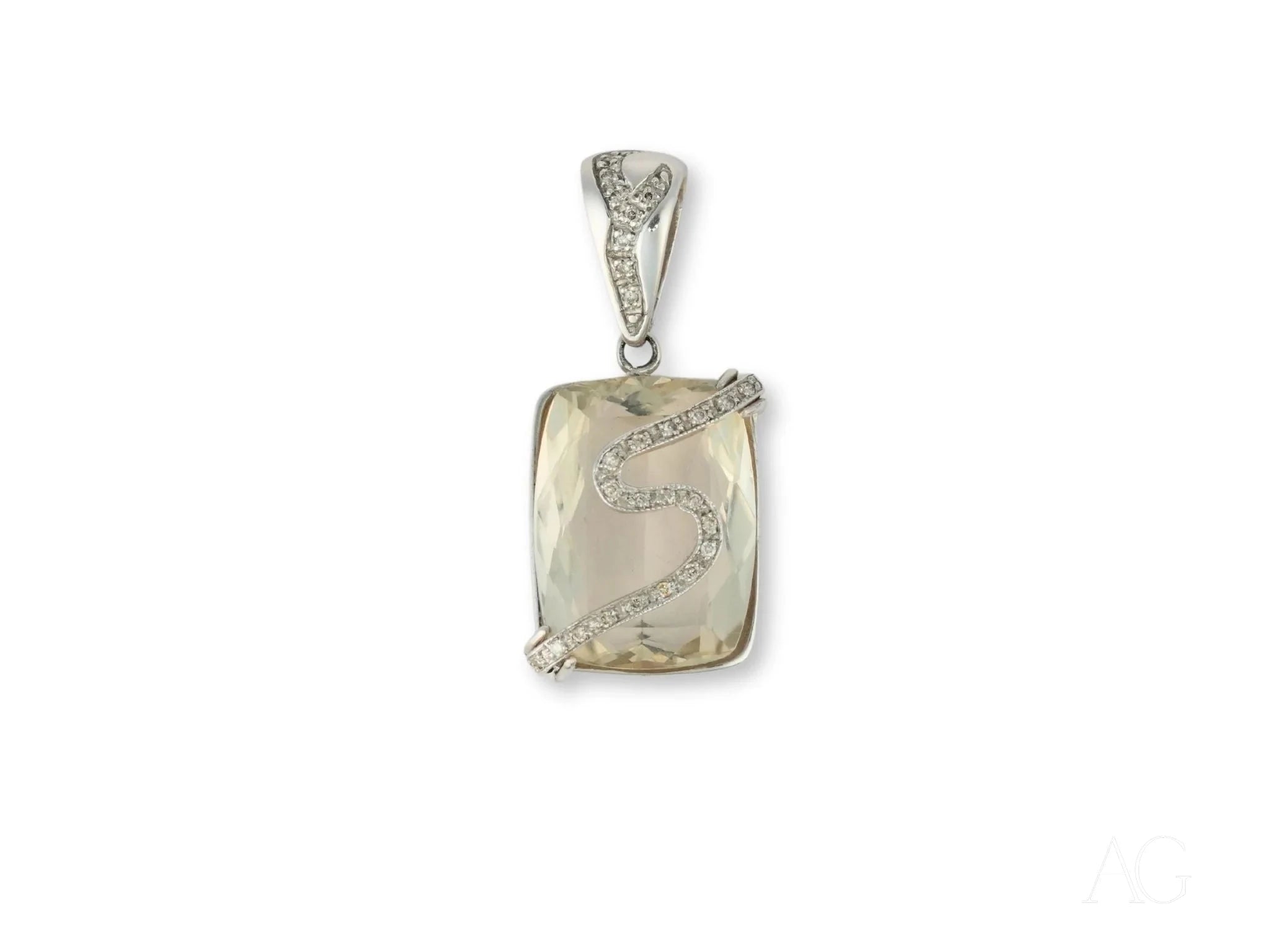 Eternal Frost Crystal & Diamond Pendant Necklace - Elegant Jewelry Gift for Women - Perfect for Weddings, Anniversaries & Special Occasions