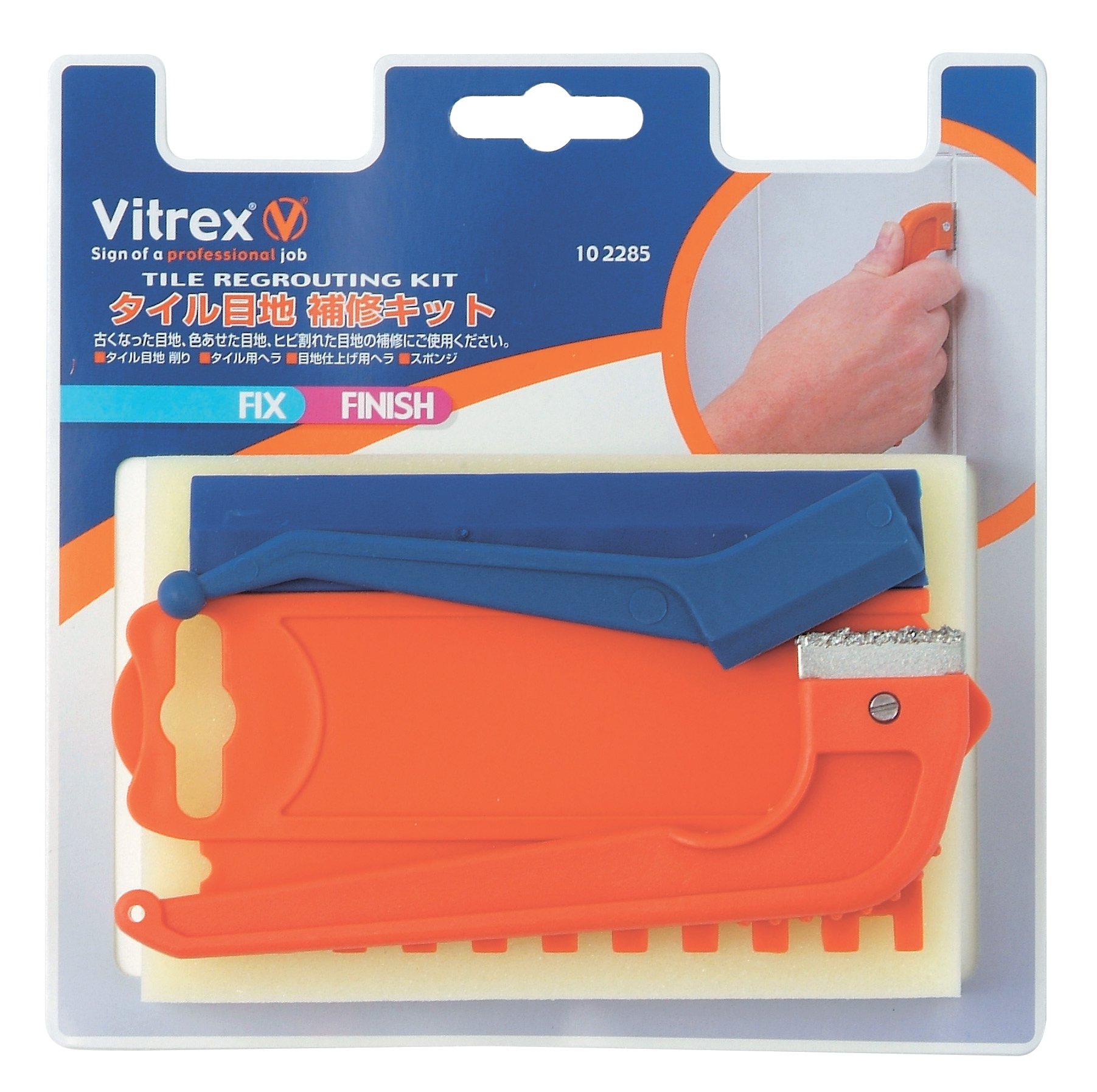 Vitrex 10-2285 Tile Re-Grouting Kit - Professional Grout Removal & Renewal Tool for Bathroom, Kitchen & Floor Tiles - Easy DIY Home Improvement Solution