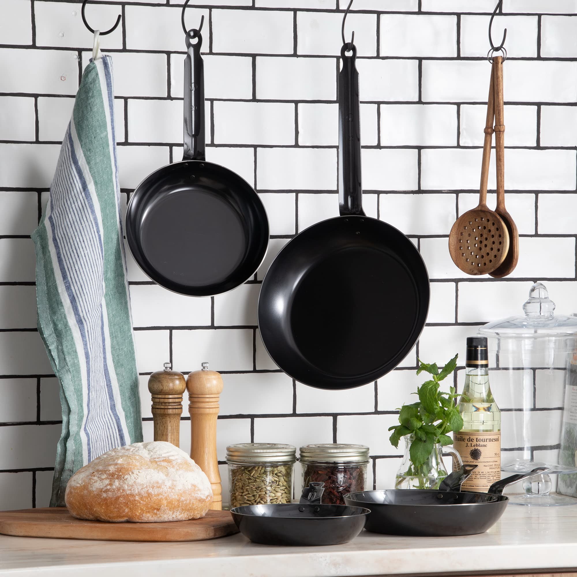 Endoshoji TKG Premium Iron Frying Pan - 7.2 Inch (18 cm) Non-Stick Skillet with 6.6 Inch Handle - Perfect for Searing, Frying & Cooking Steak, Eggs & Pancakes - Ideal for Home Kitchen & Outdoor Camping