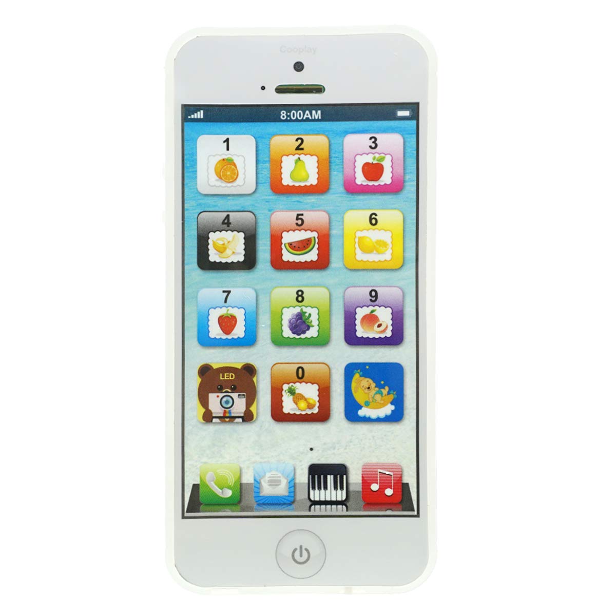 1 Pc Kids Learning Toy Play Cell Phone with USB Rechargeable - Educational Pretend Phone for Toddlers, Perfect for Role Play & Early Learning at Home or School