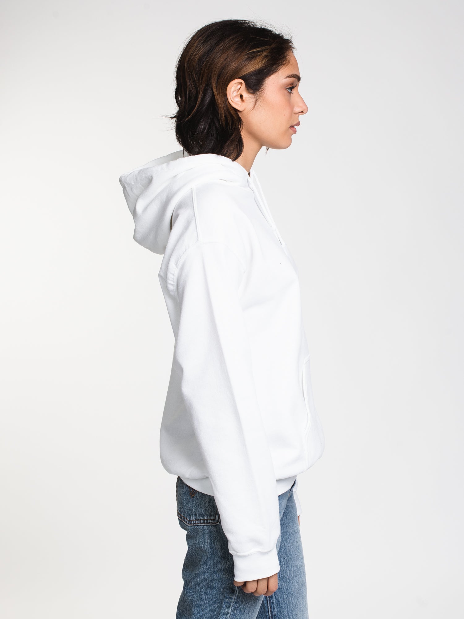 BRUH GIRL EMB HD White T-Shirt Size L - High Definition Print, Clearance Sale - Perfect for Casual Wear, Street Style & Everyday Outfits