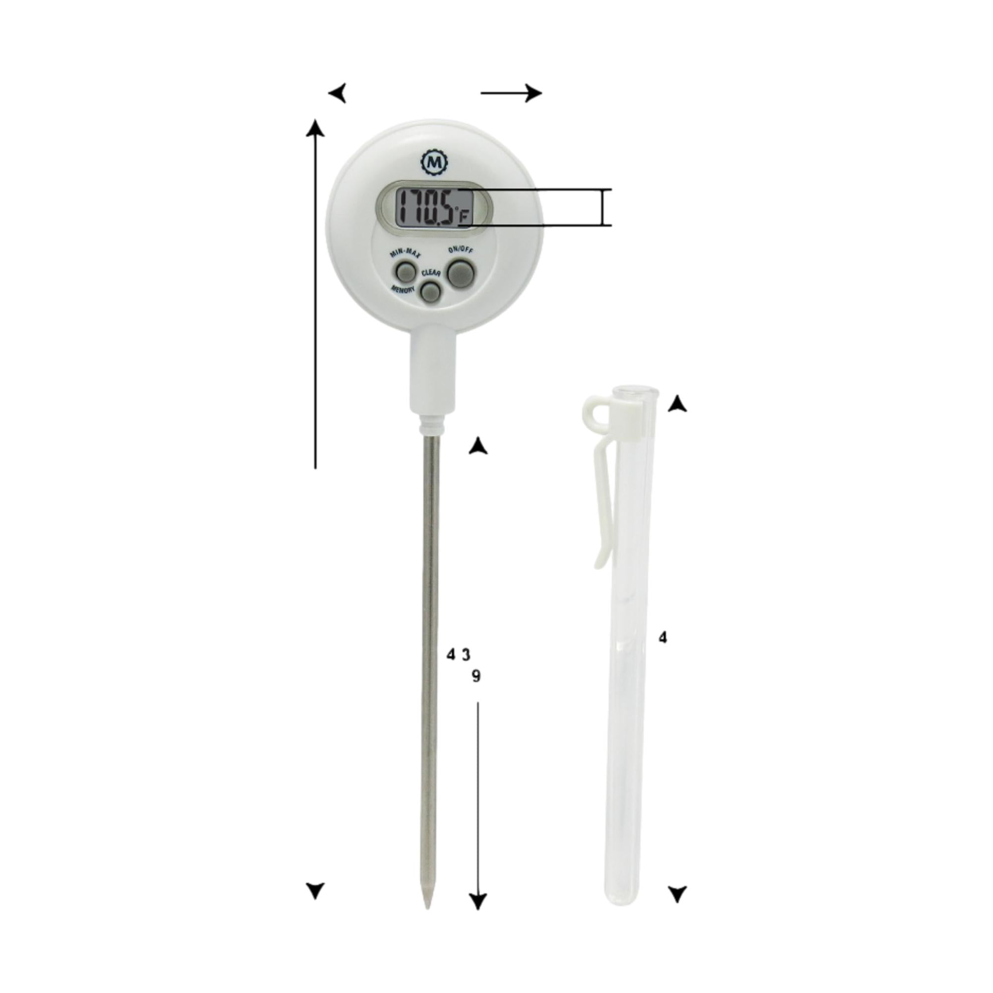 Digital Thermometer for Adults & Kids - Fast & Accurate Fever Monitoring - Home, Medical, Travel Use