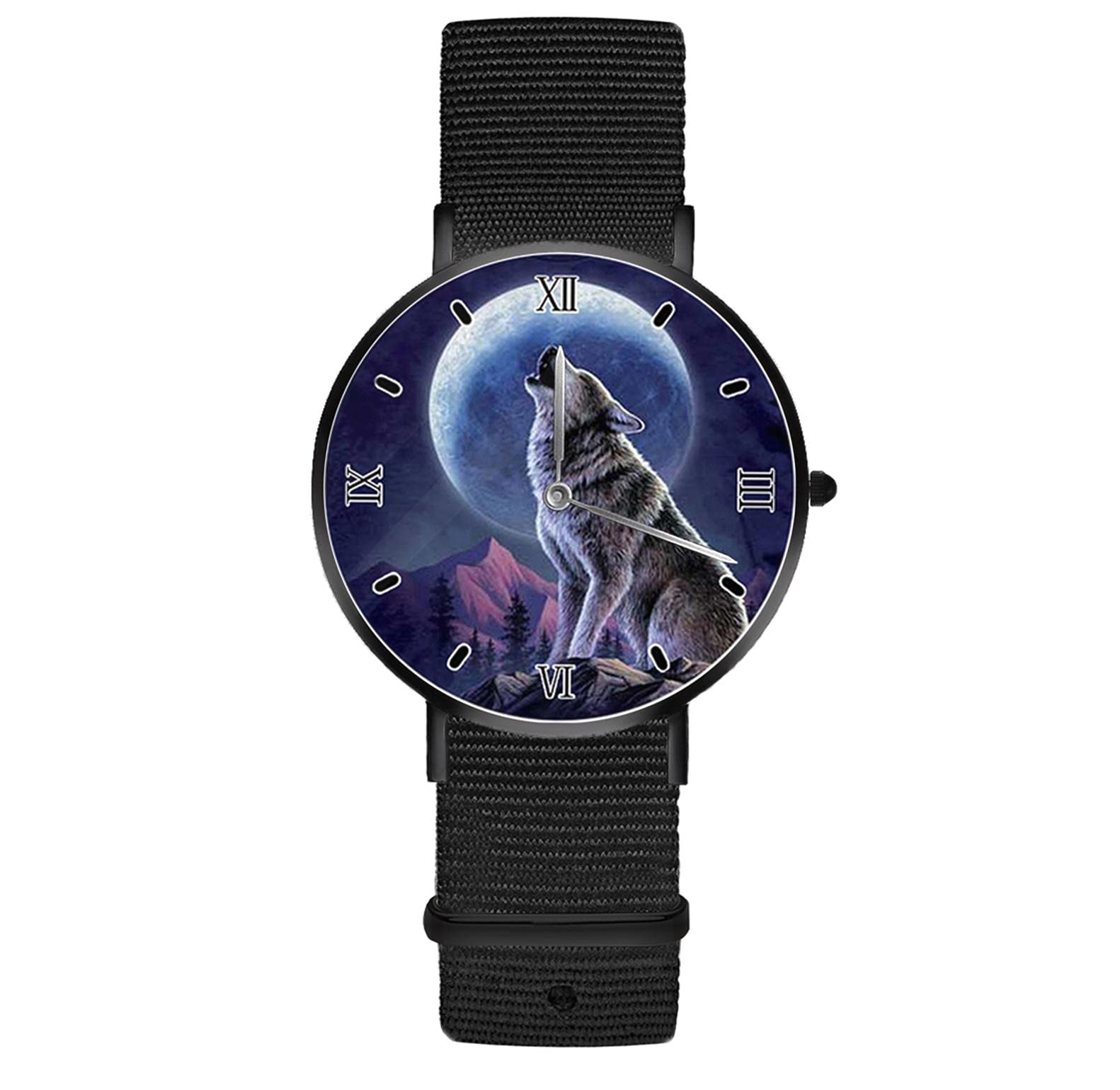 Custom Personalized Watches for Men & Women - Thin Waterproof Fashion Dress Wristwatch with Nylon Mesh Band - Engrave Your Photo - Perfect Anniversary, Birthday & Wedding Gift for Him/Her - Ideal for Office, Party & Everyday Wear
