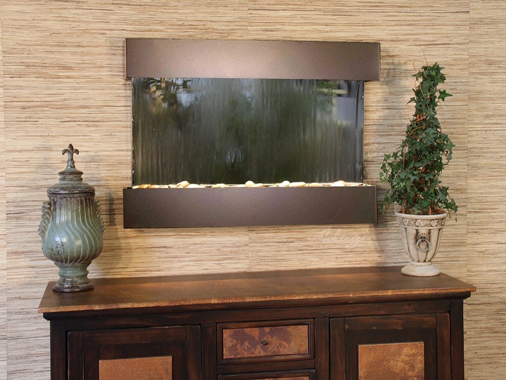 Adagio Reflection Creek Antique Bronze Silver Wall Mirror RCS3540 - Elegant Home Decor for Living Room, Bedroom & Entryway