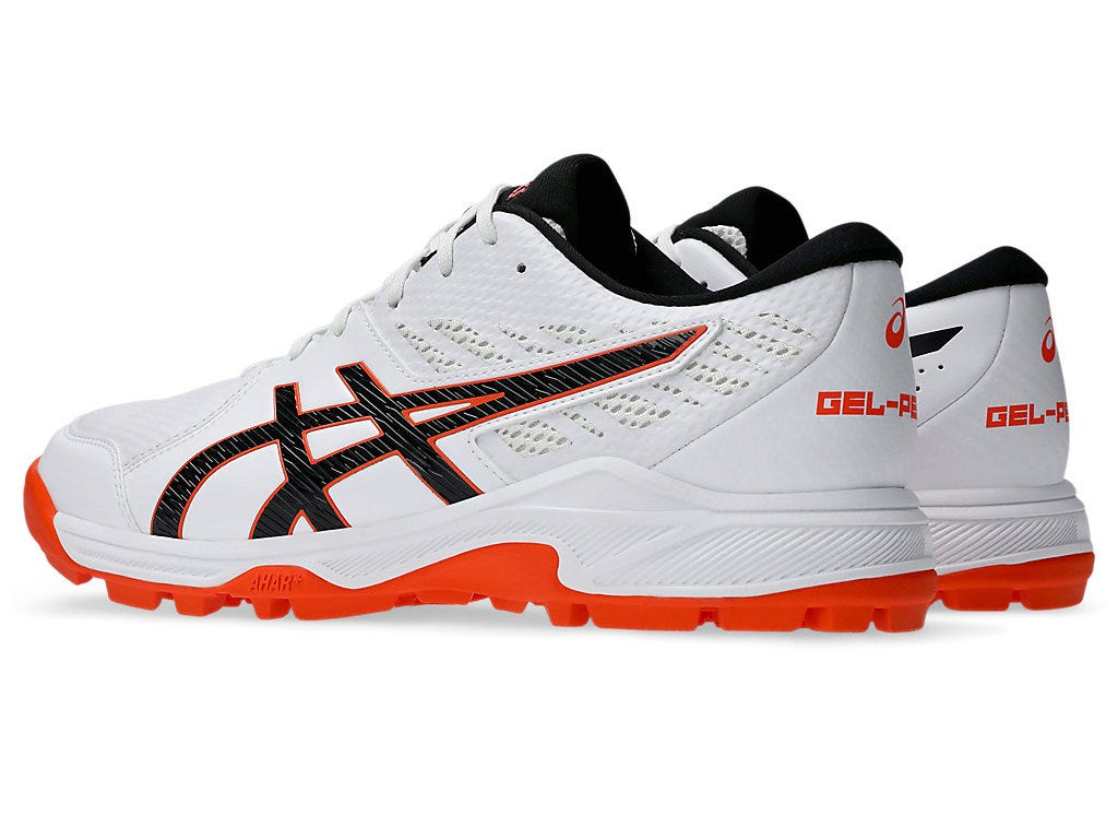 ASICS Gel Peake 2 White & Black Cricket Shoes - Lightweight Comfort for Training & Matches - Perfect for Indoor/Outdoor Cricket Practice & Games