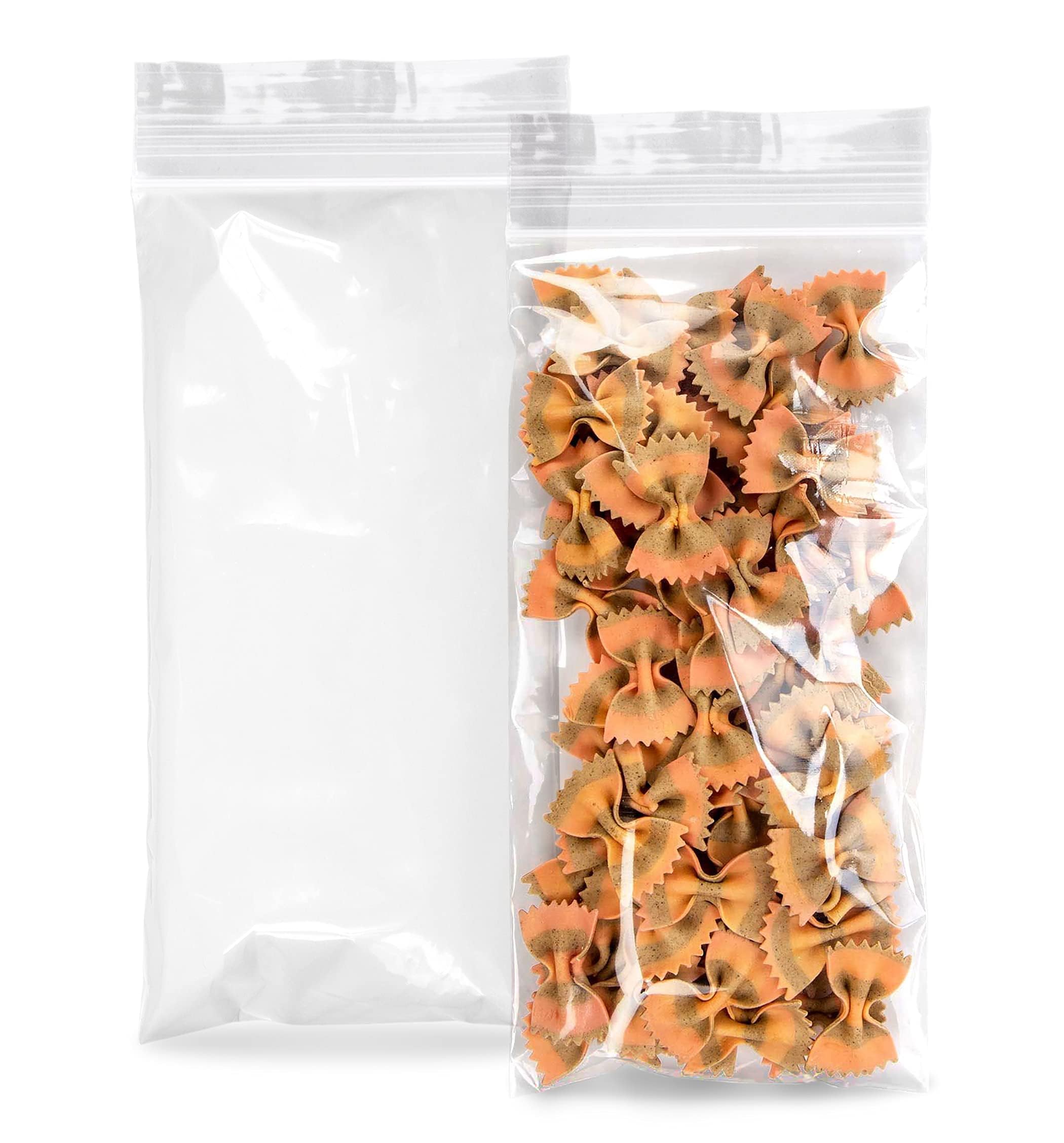 1000 Pack Clear Reclosable Zipper Bags 5x10 Inch - 2 Mil Waterproof Resealable Plastic Storage Bags for Organizing Weed, Pills, Jewelry, Samples & Small Items - Perfect for Home, Office, Travel & Craft Storage
