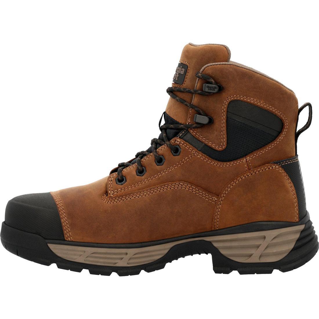 Durablend Edge 6 Waterproof Alloy Toe Work Boots for Men - Slip Resistant Safety Shoes for Construction, Warehouse & Outdoor Work