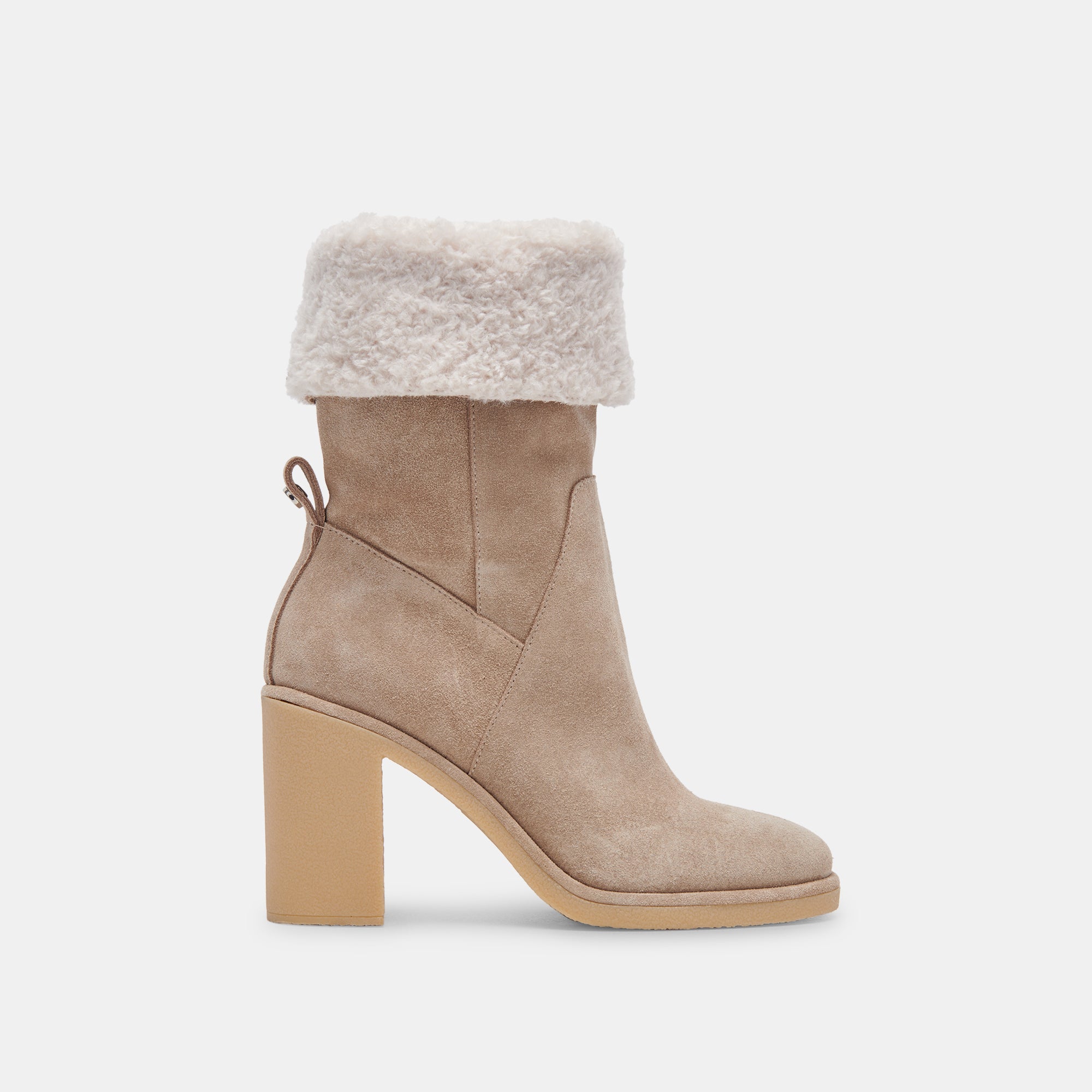 Caddie Plush Boots for Women - Soft Almond Suede Ankle Boots with Memory Foam - Comfortable & Stylish for Fall, Winter & Casual Outings