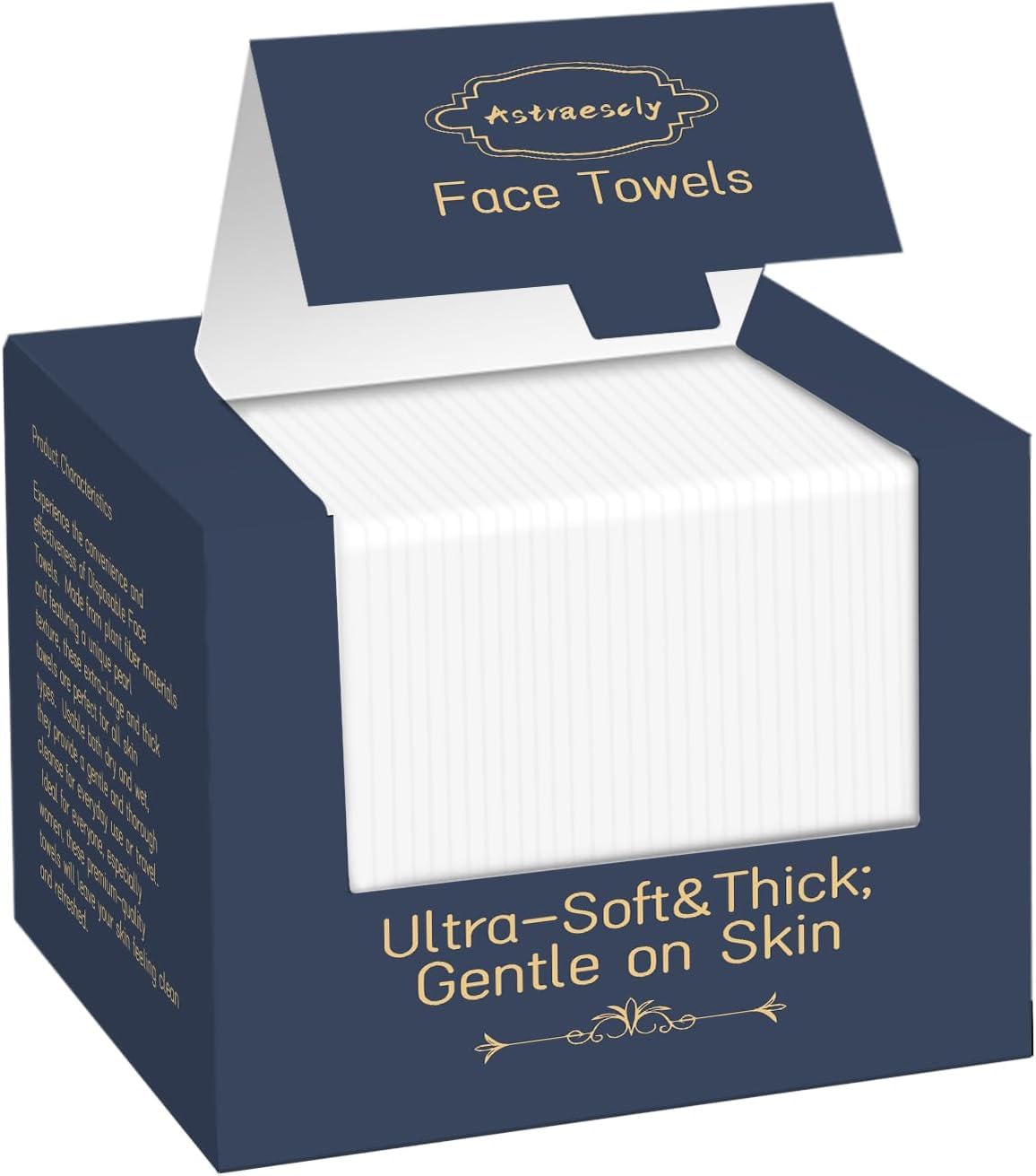 XL Disposable Facial Towels - 50 Count (9 Pack) | Extra Thick Makeup Removing Wipes | 600 Count Bulk Facial Cleansing Towels | Gentle for Sensitive Skin | Perfect for Travel, Gym & Daily Skincare Routine