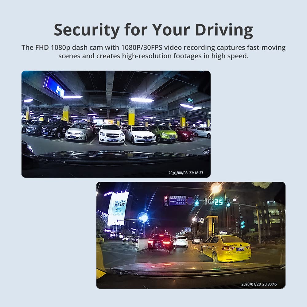 AZDOME M01 Pro 2CH 1080P Dash Cam with ADAS, 3