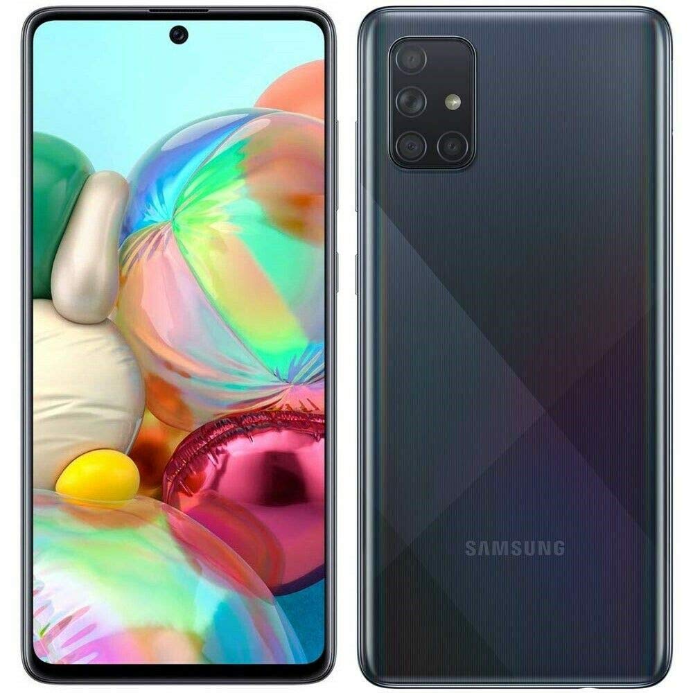 Samsung Galaxy A71 SM-A715F/DS 128GB 6GB RAM 4G LTE Smartphone - 64MP Quad Camera, Octa-Core Processor, Android (Renewed, Black) | Perfect for Travel, Photography & Daily Use in USA, Latin America & Europe