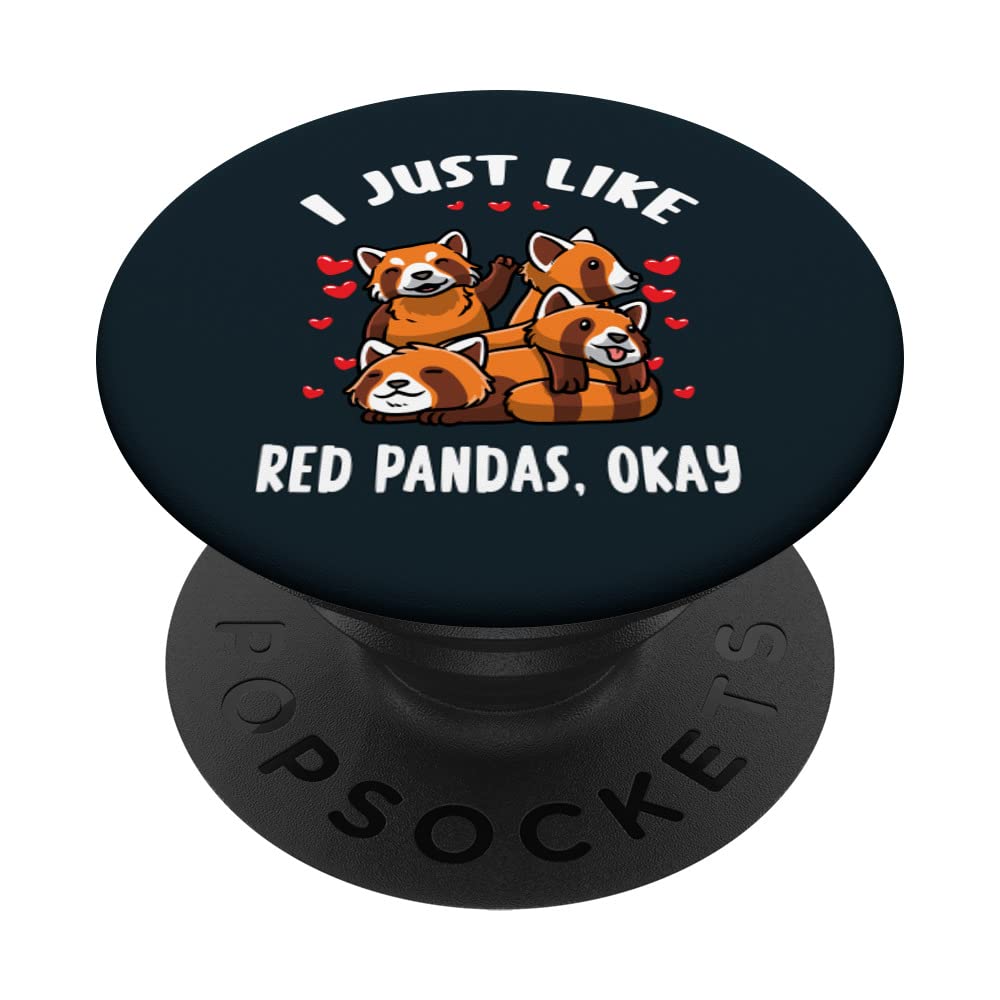 Cute Red Panda PopSockets Swappable PopGrip for Phone - Adorable Phone Grip Stand for iPhone, Samsung & Smartphones | Perfect for Selfies, Gaming & Everyday Use