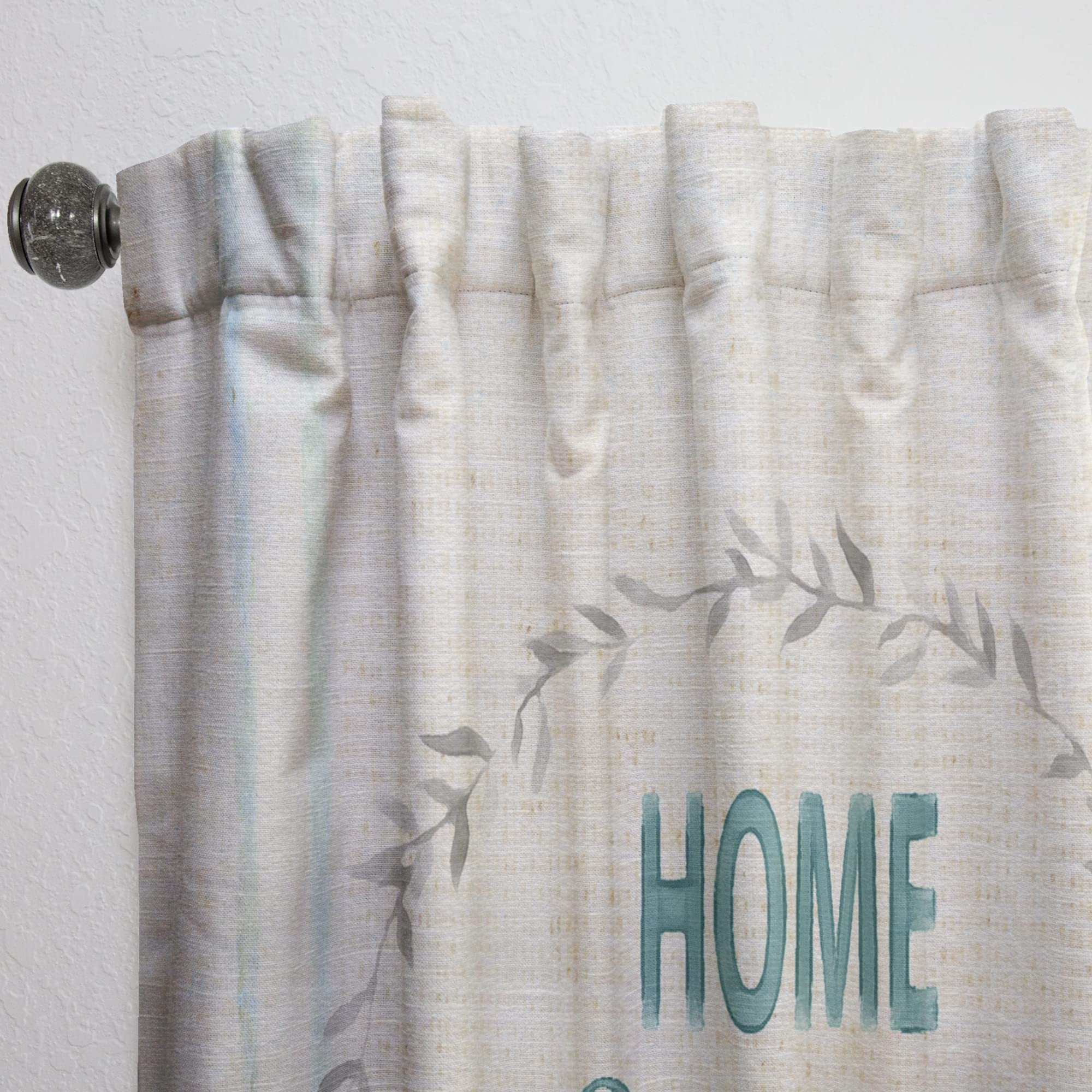 Farmhouse Floral XII Thermal Insulated Curtain Panel - 52x90 Inches - Blackout Drapes for Bedroom & Living Room - Perfect for Cozy Home Decor & Sunlight Control