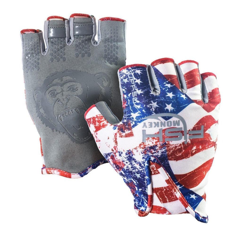Fish Monkey Stubby Guide Sun Protection Gloves - UPF 50+ Fishing & Outdoor Gloves for Men & Women - Perfect for Kayaking, Boating, and UV Protection