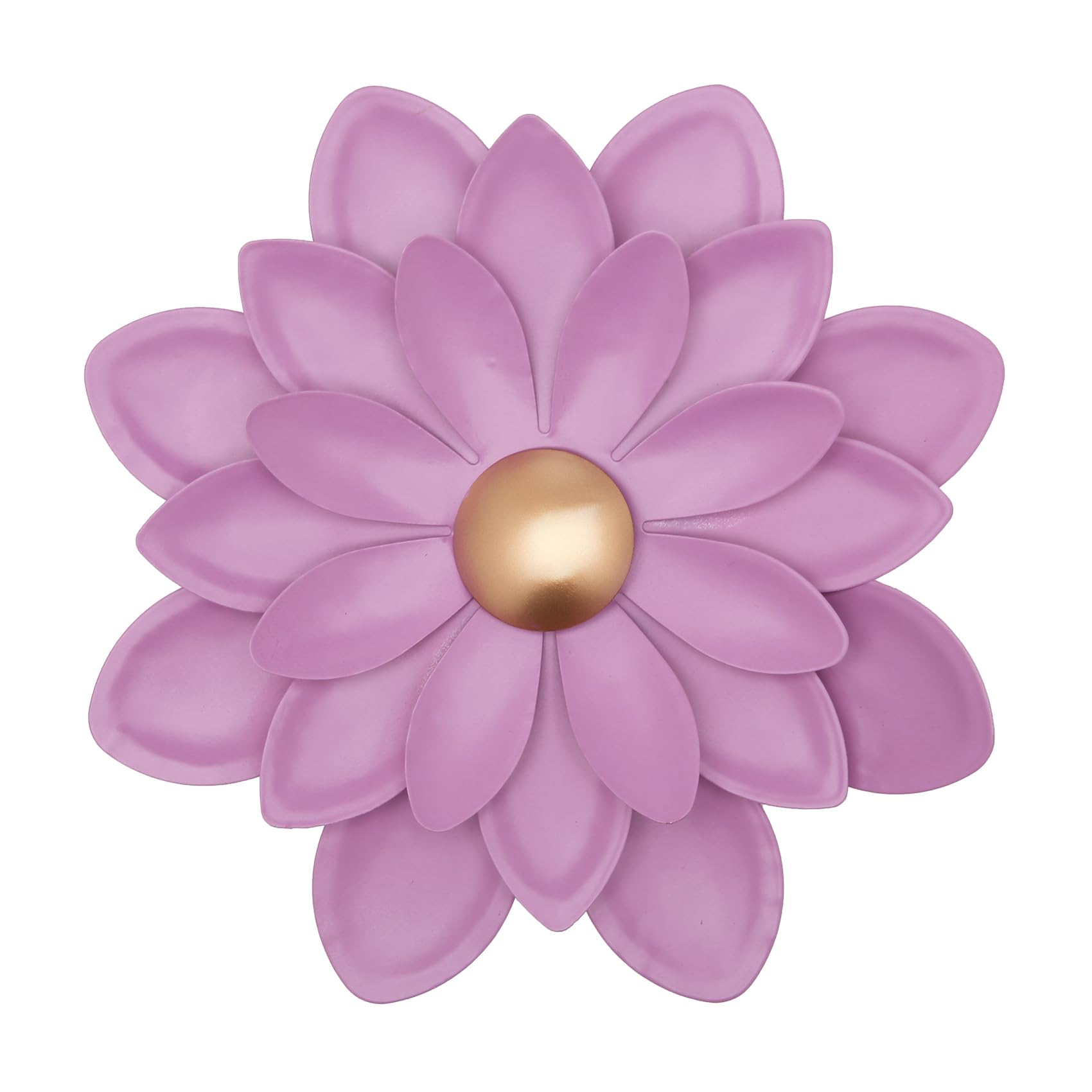 3D Metal Succulent Wall Art - Purple Succulent Plant Sculpture Decor, 7.8 Inch Hanging Wall Decor for Indoor & Outdoor - Perfect for Living Room, Bedroom, Garden, and Office Decorations