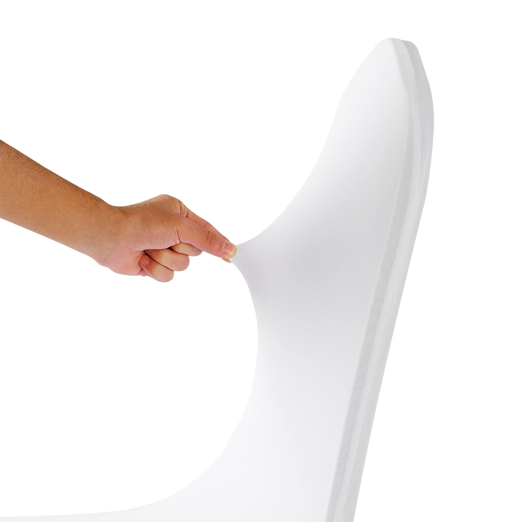50PCS Stretchable Spandex Chair Covers - Washable Removable Elastic Dining Chair Protectors for Living Room, Party, Banquet, Wedding & Hotel Events (White) - Perfect for Home Decor & Event Seating Arrangements