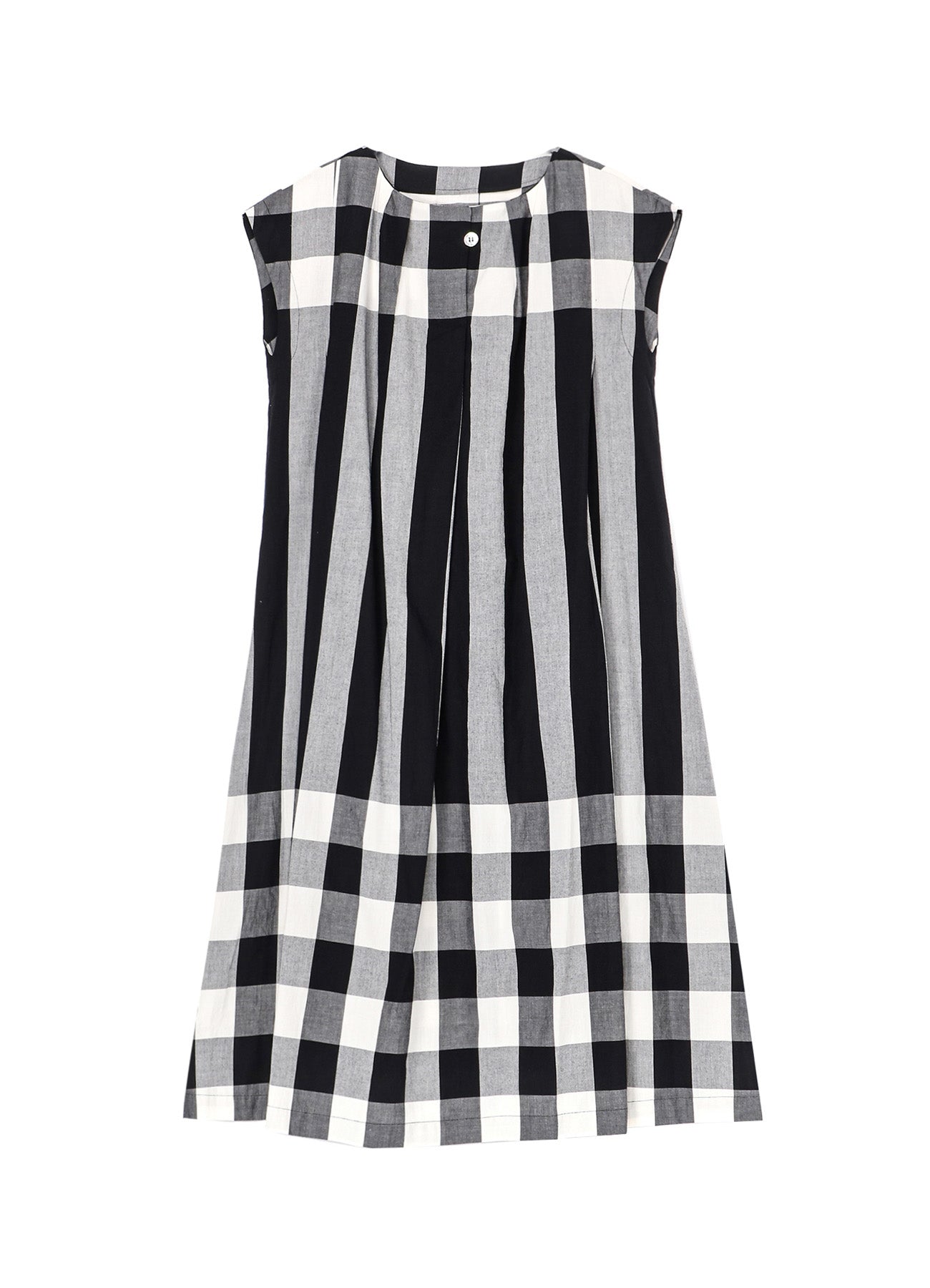 Stylish Cotton Plaid Stripe One Piece Dress for Women - Perfect for Casual Outings, Beach Wear & Summer Fashion