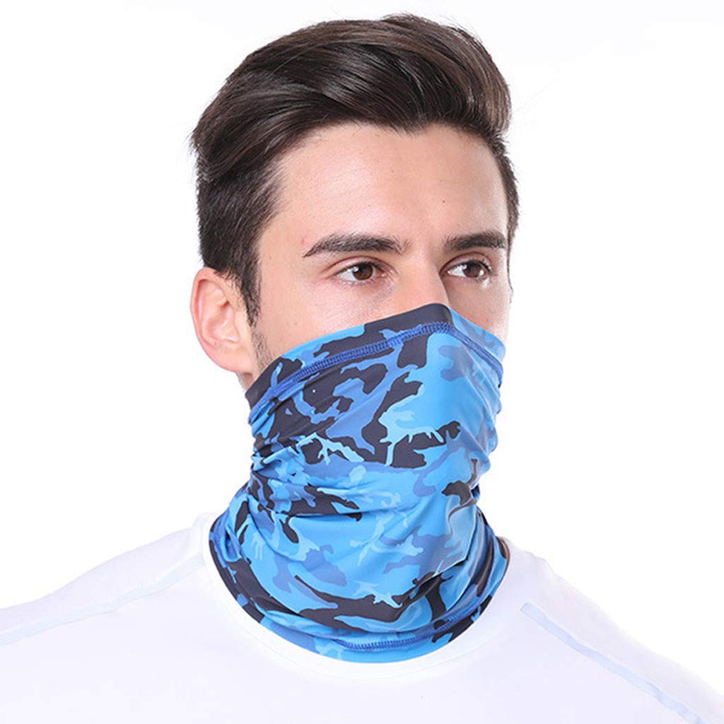 Breathable Outdoor Sportswear Headwrap - Moisture-Wicking Turban Scarf, UV Protection Neck Gaiter & Tube Bandana for Hiking, Running, Cycling | Printed Headband for Women & Men