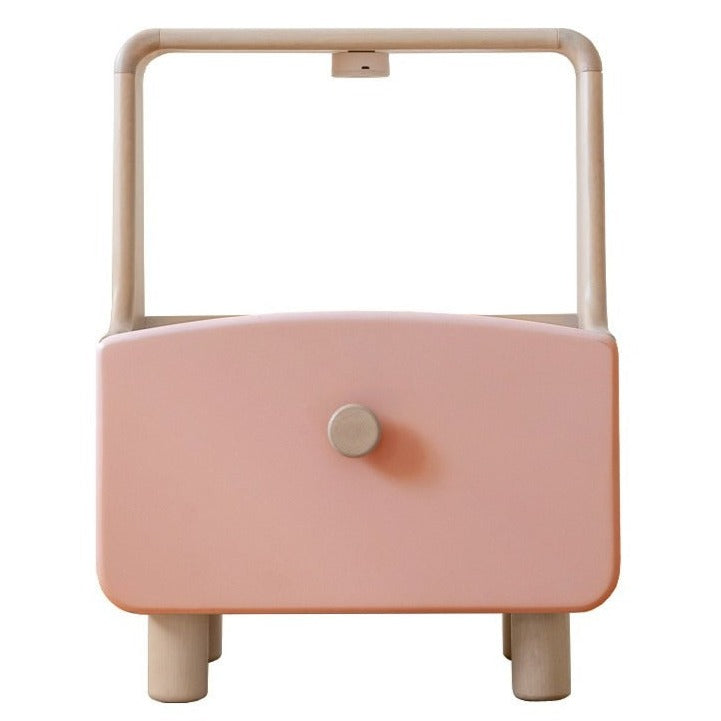 17.3x13.8x22.6 inch / 44x35x57.5 сm / Pink Color / Birch Nightstand