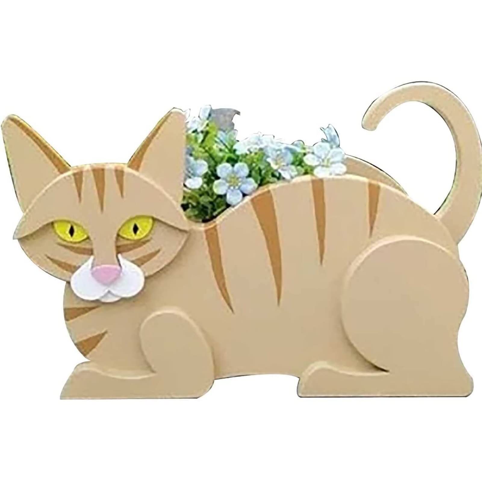 Animal Shaped Flower Pot - Handmade PVC Planter for Indoor Plants | Creative Garden Decor for Home, Office & Gift Giving | Cute Succulent & Herb Planter for Windowsill & Tabletop Decor