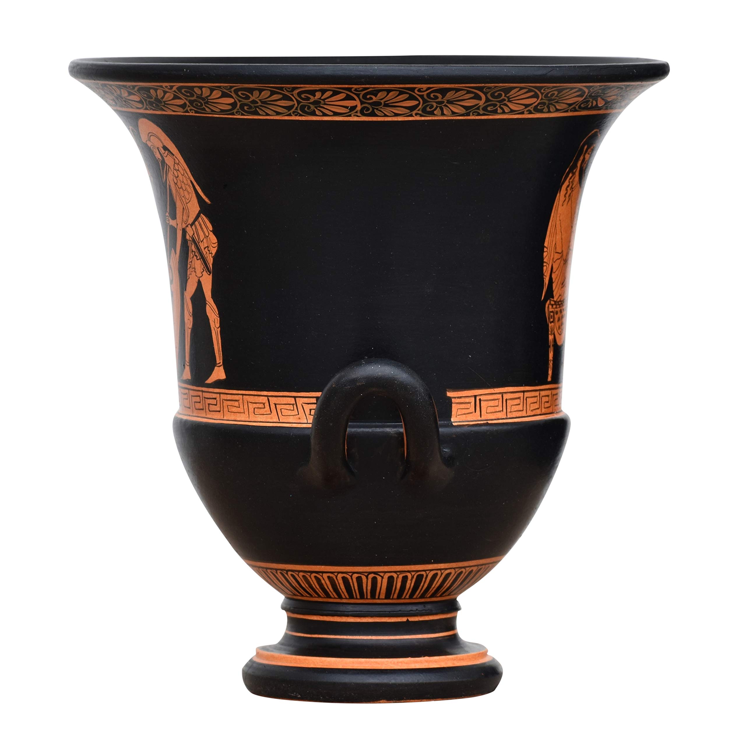 Ancient Greek Pottery Vase - God Zeus & Ganymedes Mythology Art, Handmade Ceramic Vase for Home Decor, Wedding Gift & Greek Mythology Collection