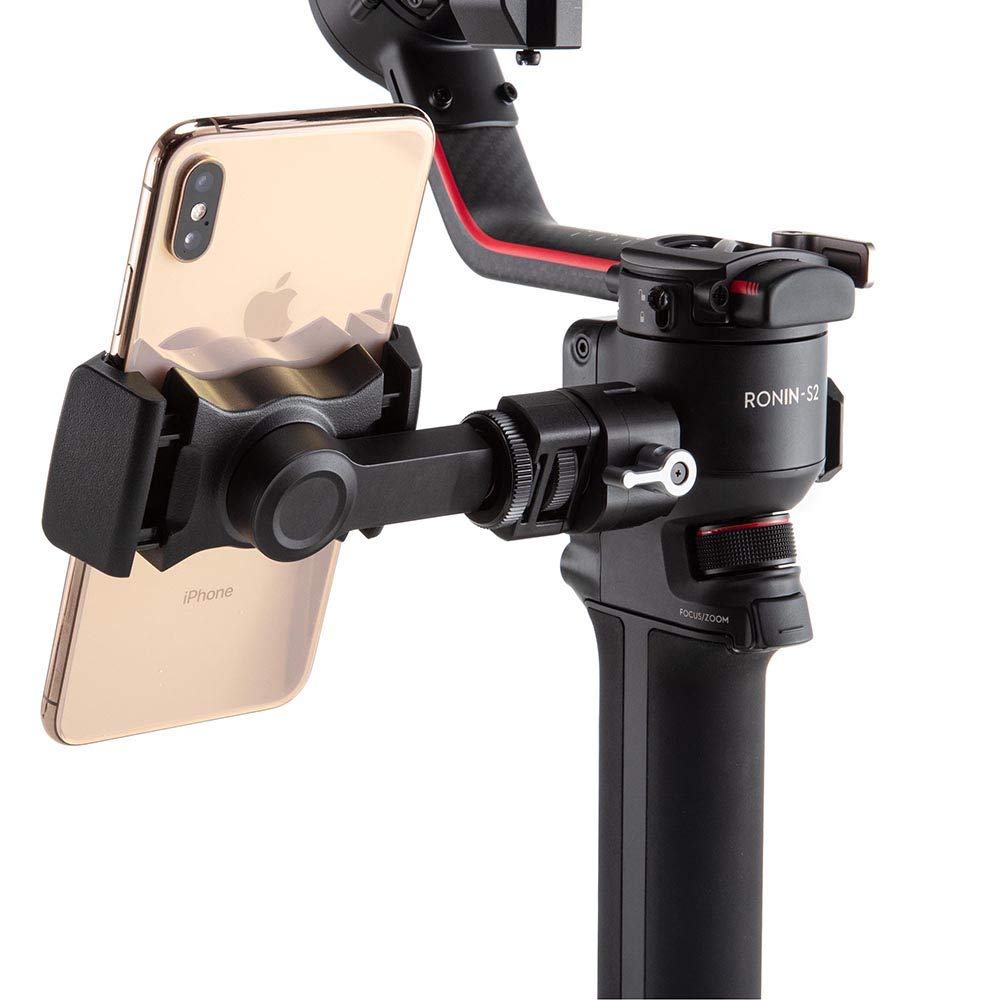 DJI RS 3 Pro/RS 3 Mini/RS 3/RS 2/RSC 2 Phone Mount Holder - Compatible with Smartphones for Vlogging, Live Streaming & Filmmaking