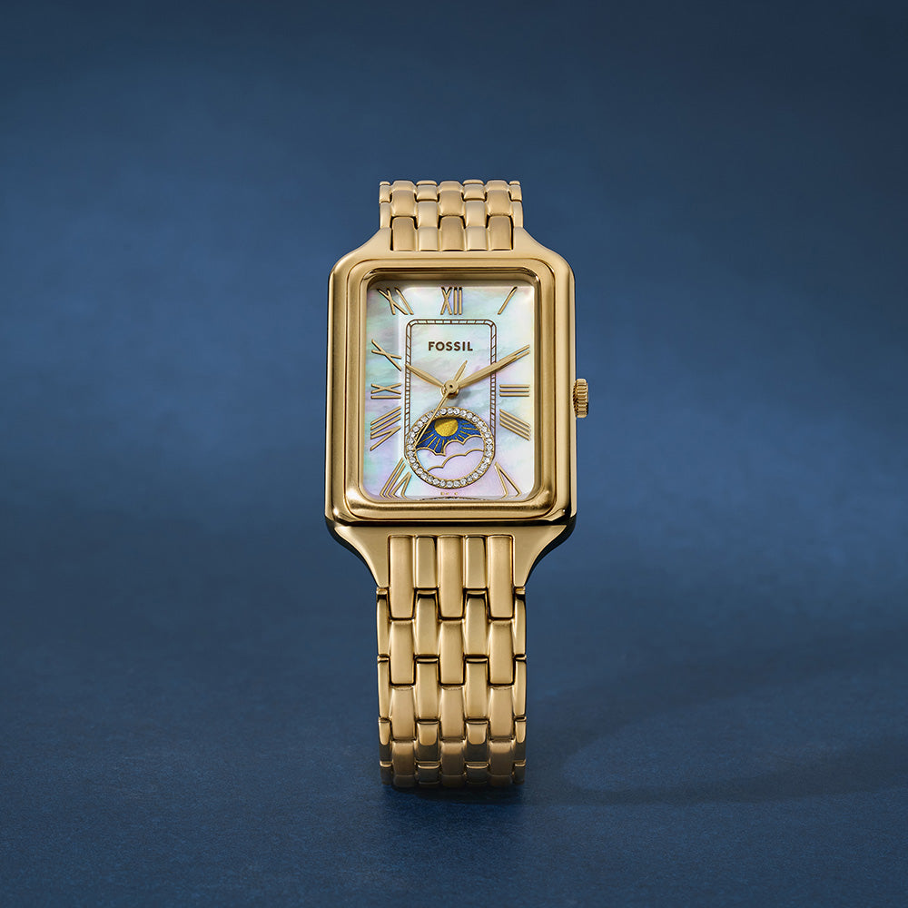 Fossil Raquel Sun Moon ES5398 Women's Watch - Stylish Analog Watch with Sun and Moon Dial for Everyday Wear & Fashion Accessories