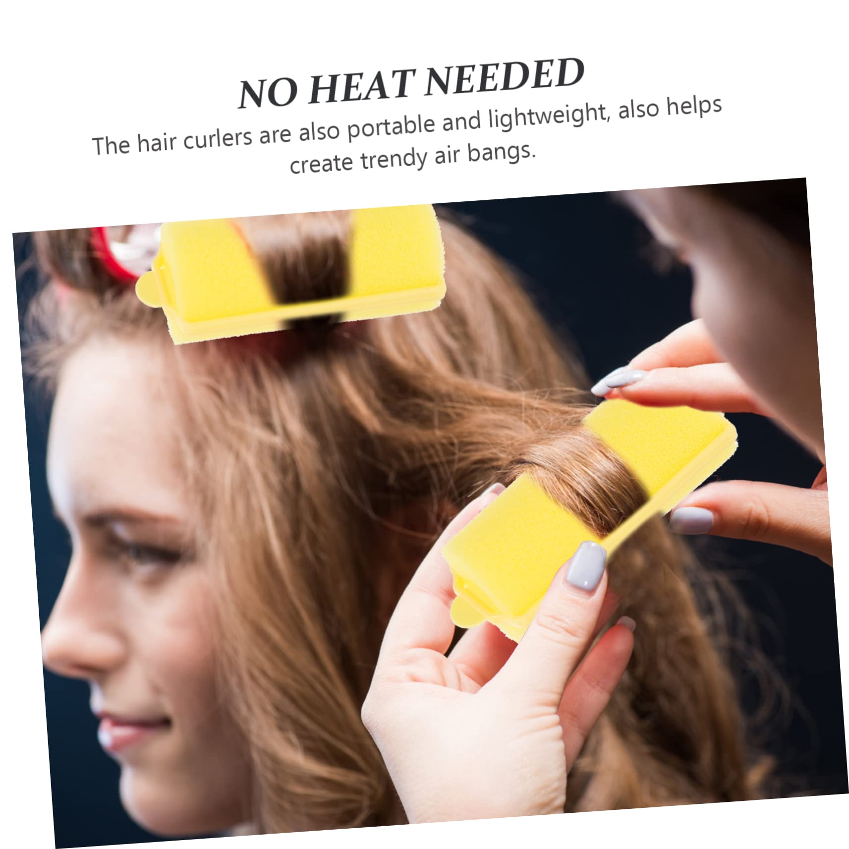 FOMIYES Heatless Hair Curlers for Long Hair - No Heat Hair Rollers with Clips & Headband, Soft Sponge Hair Rollers for Overnight Curls - Perfect for Sleep, Travel & Damage-Free Styling