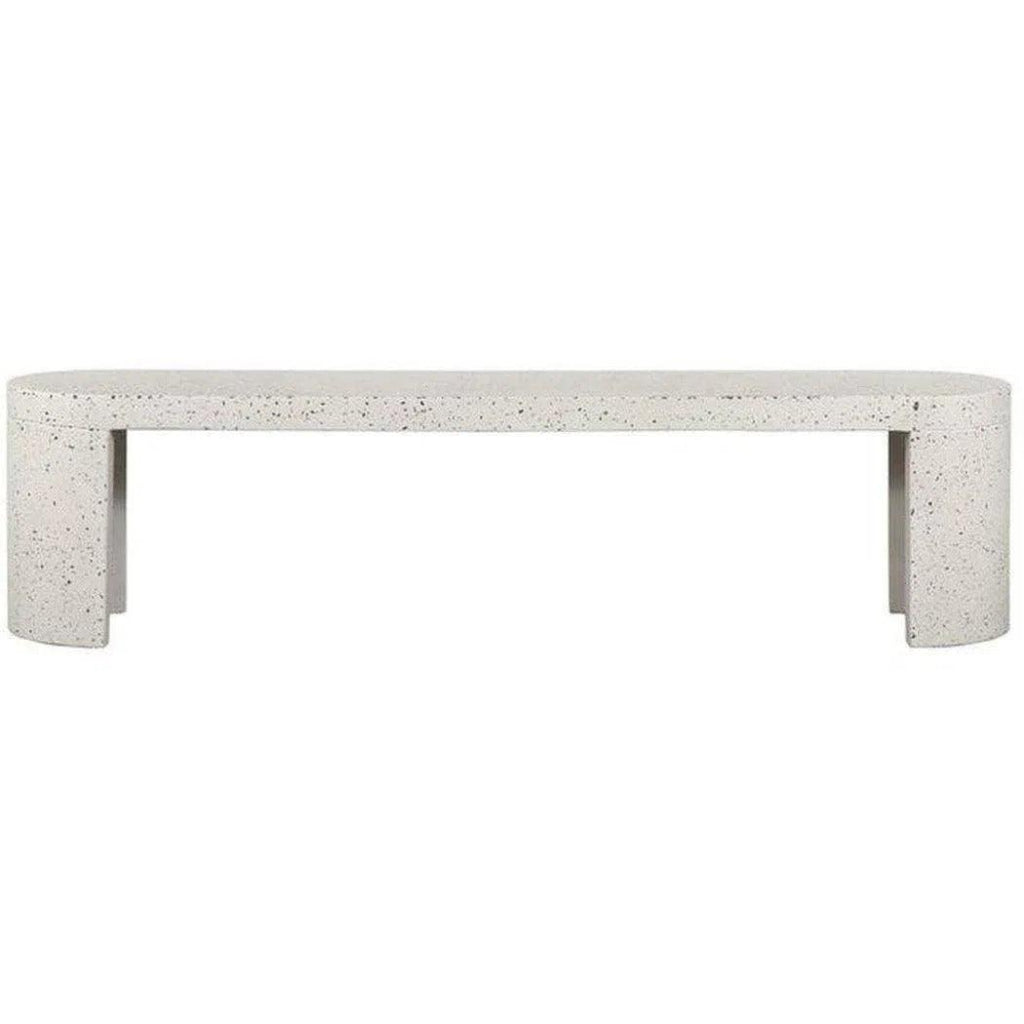 71 Inch Outdoor Bench - Modern Grey Patio Furniture for Garden, Backyard, and Poolside Relaxation