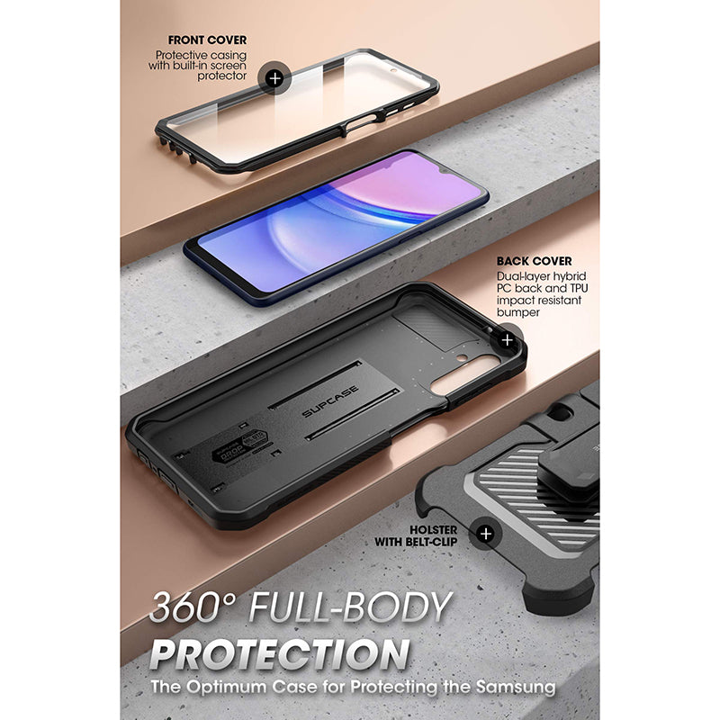 Samsung Galaxy A15 Unicorn Beetle Pro Rugged Holster Case - Heavy Duty Protective Cover with Belt Clip - Shockproof, Drop Proof, Military Grade Protection - Perfect for Outdoor, Work & Extreme Sports