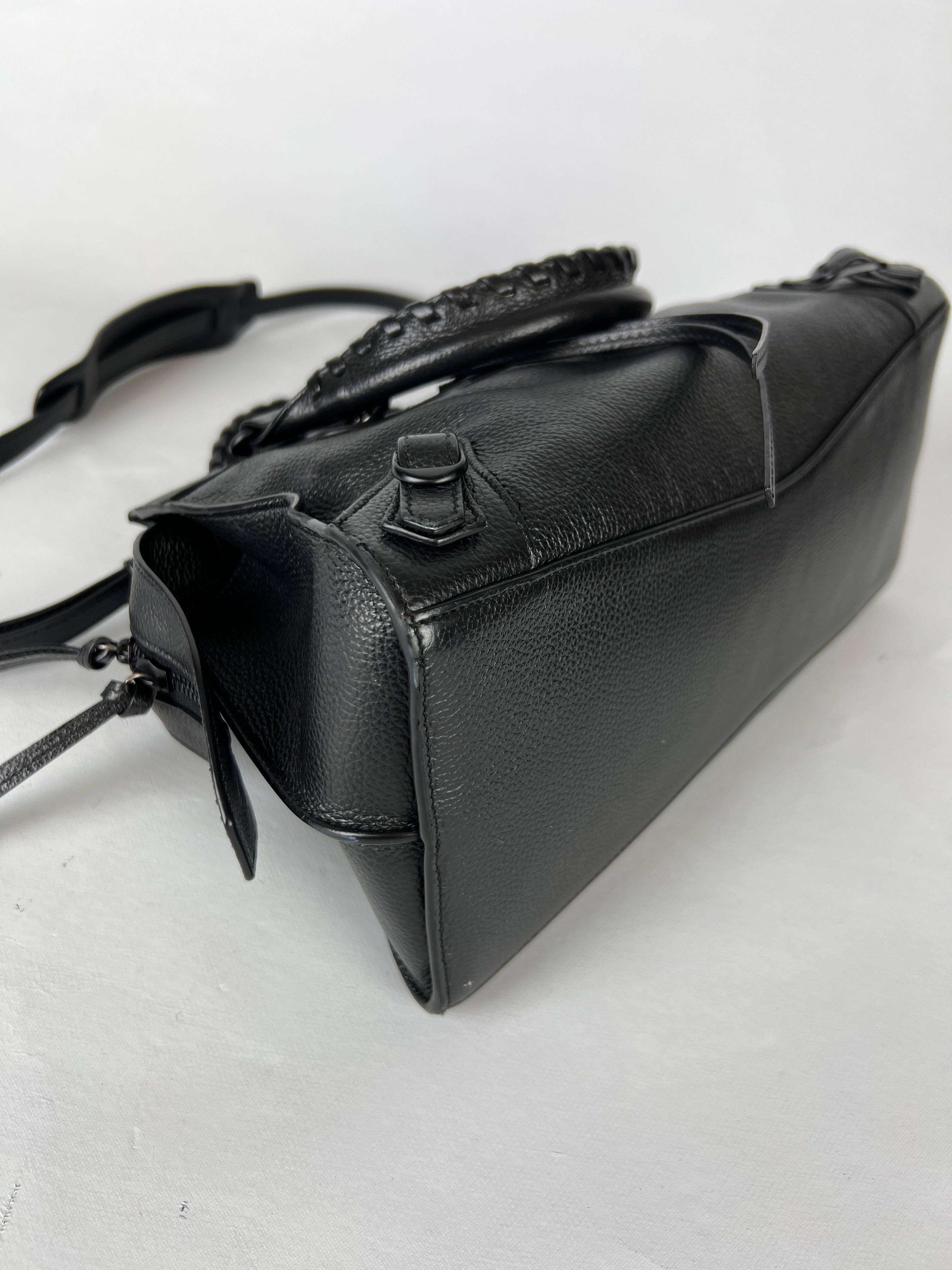 Balenciaga Neo City Black Leather Crossbody Bag for Women - Stylish & Luxurious Handbag for Daily Use, Travel, and Night Out