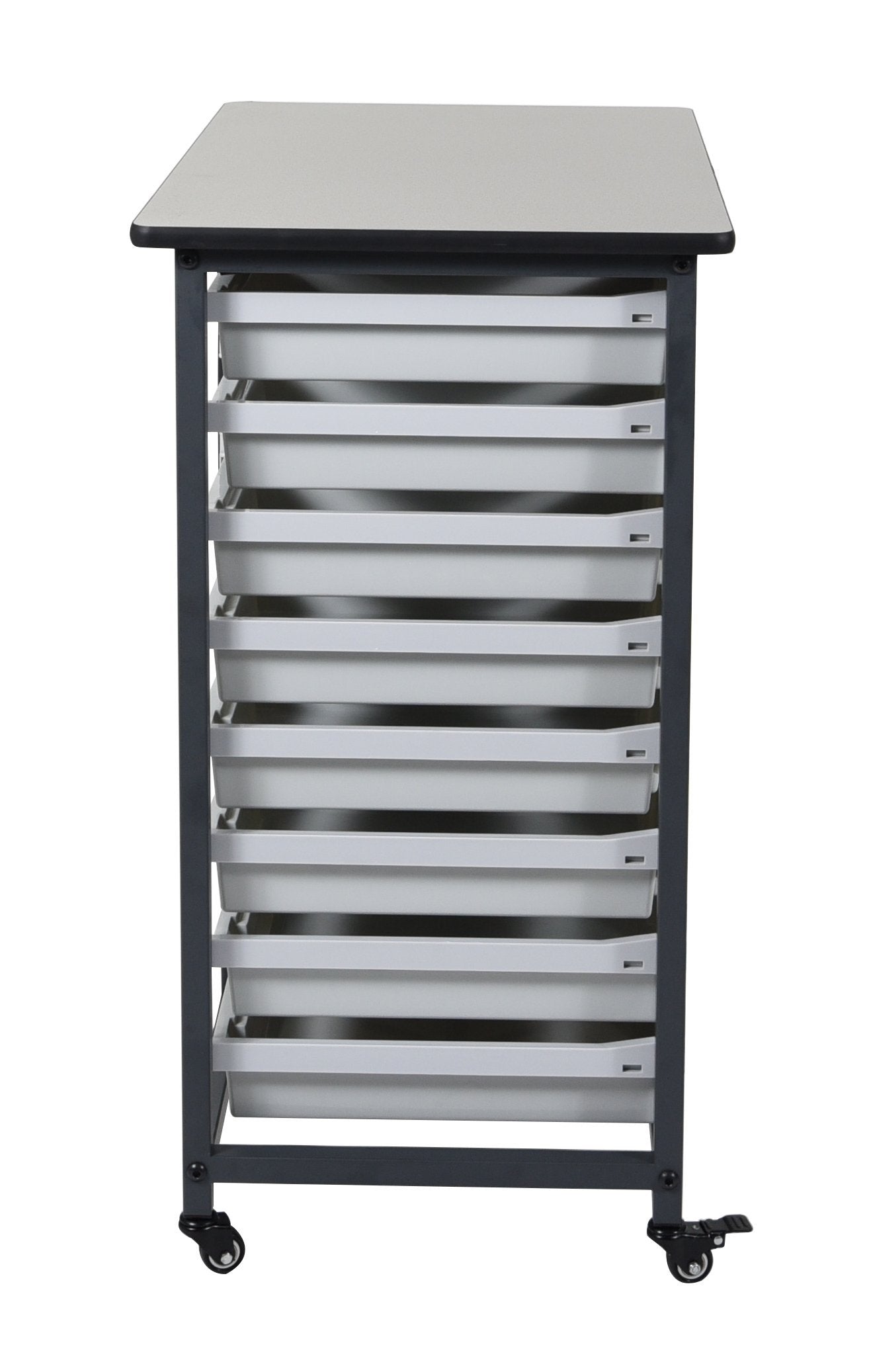 Luxor MBS DR 16S Mobile Bin Storage System - Double Row Organizer for Warehouse, Retail & Workshop Storage Solutions