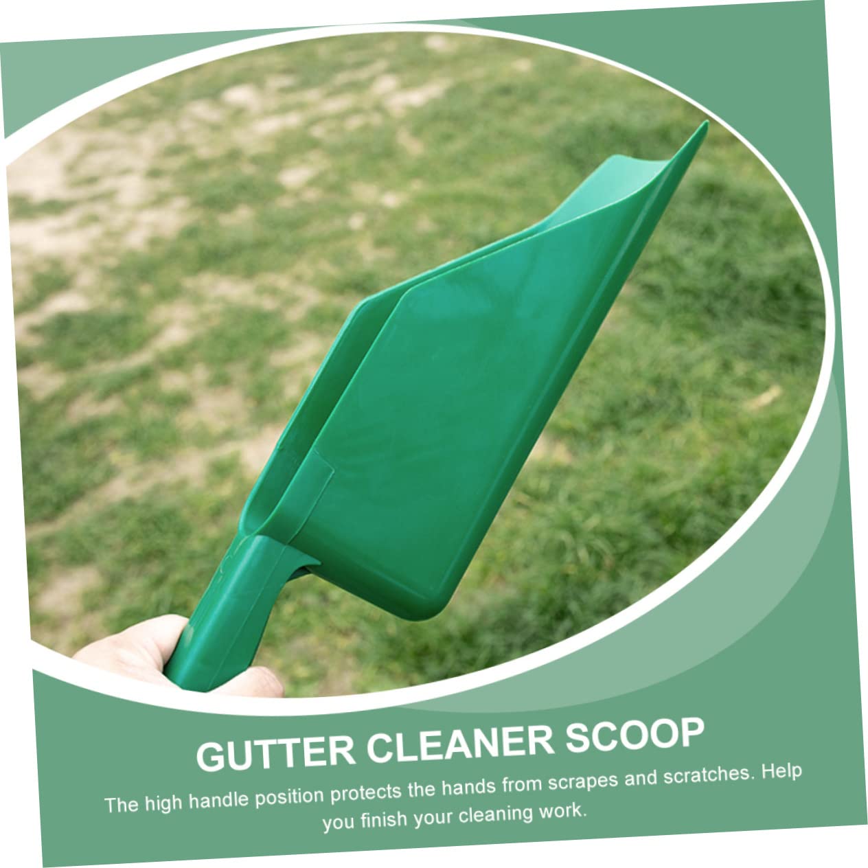 2-Pack Rain Gutter Scoop - Heavy Duty Gutter Cleaning Tool for Leaves & Debris Removal - Garden & Roof Maintenance Shovel Scoop - Perfect for Home, Yard, and Outdoor Gutter Cleaning