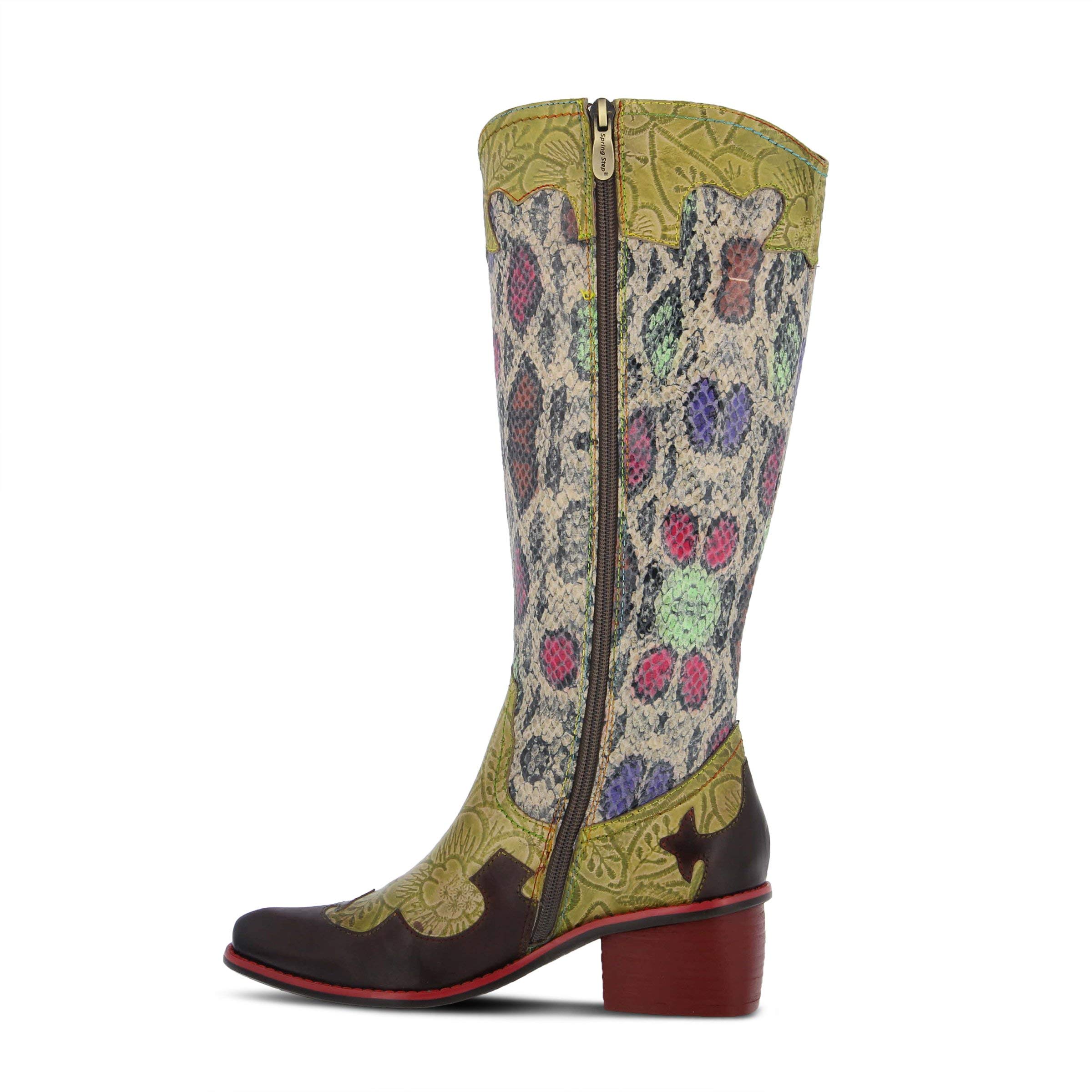 L'Artiste Spring Step Women's Rodeo Boots - Western Cowgirl Ankle Boots with Comfortable Cushioning | Perfect for Country Dancing, Rodeo Events & Fashion Outfits