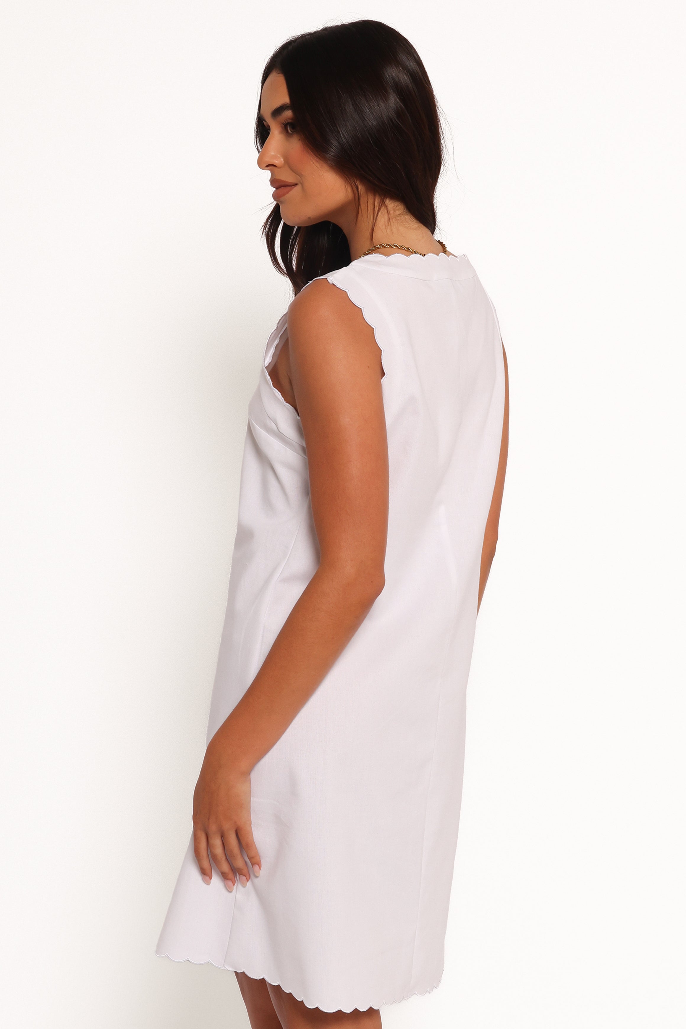 Ariah Mini Dress for Women - Elegant White Summer Casual Dress for Party, Date Night & Beach Vacation