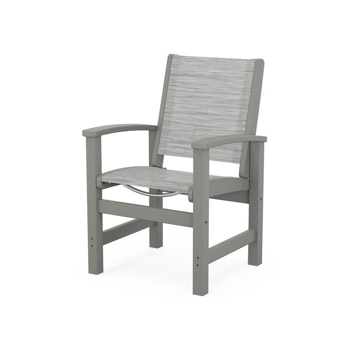 POLYWOOD Coastal Dining Chair - Weather-Resistant Outdoor Furniture, All-Weather Adirondack Chair for Patio, Deck, Garden & Poolside - Perfect for Backyard, Beach House & Waterfront Dining