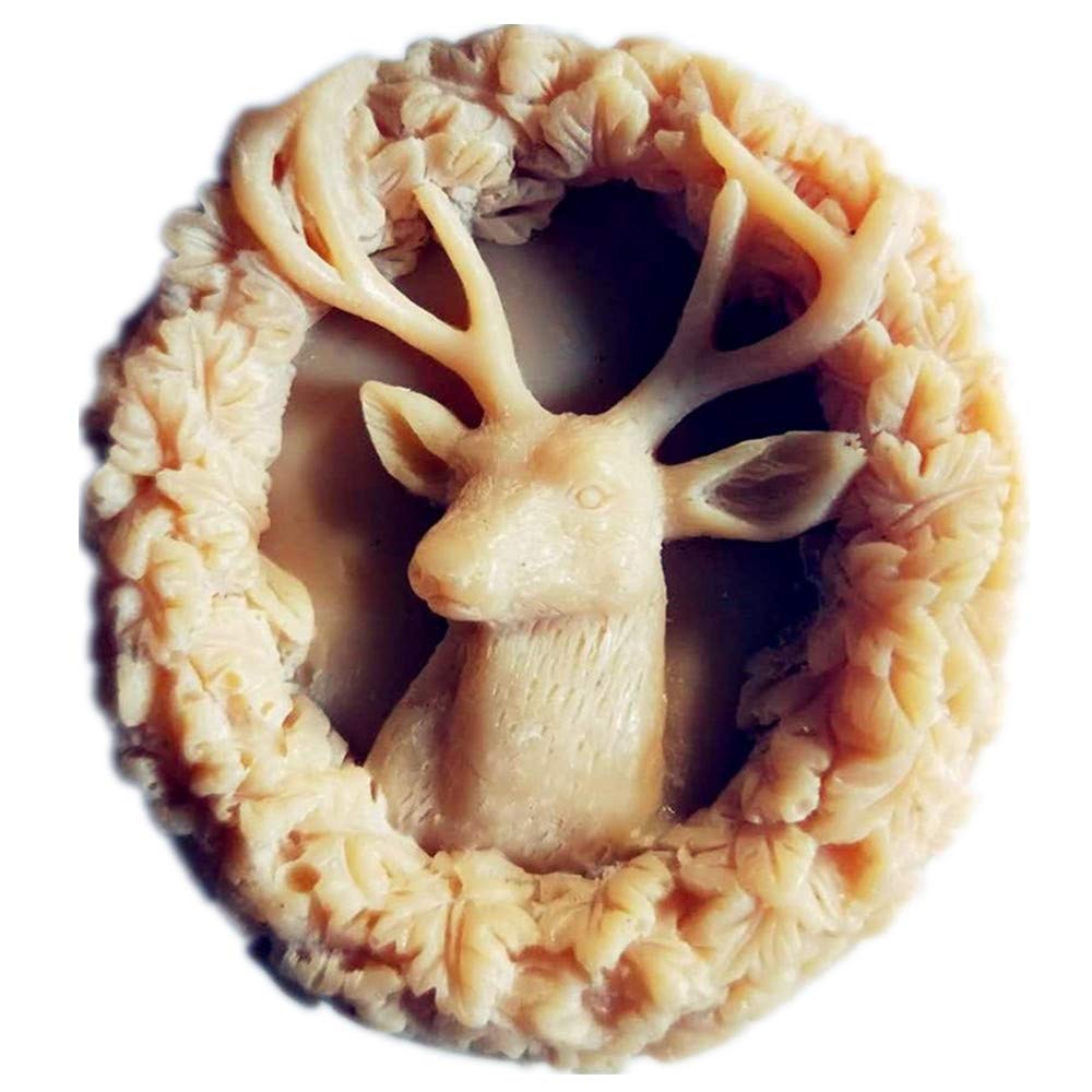 Christmas Deer Silicone Molds for Soap Making - Antler Shaped DIY Craft Molds for Handmade Soap, Candle & Resin Art | Perfect for Holiday Decorations & Gift Making (by JYEOUX)