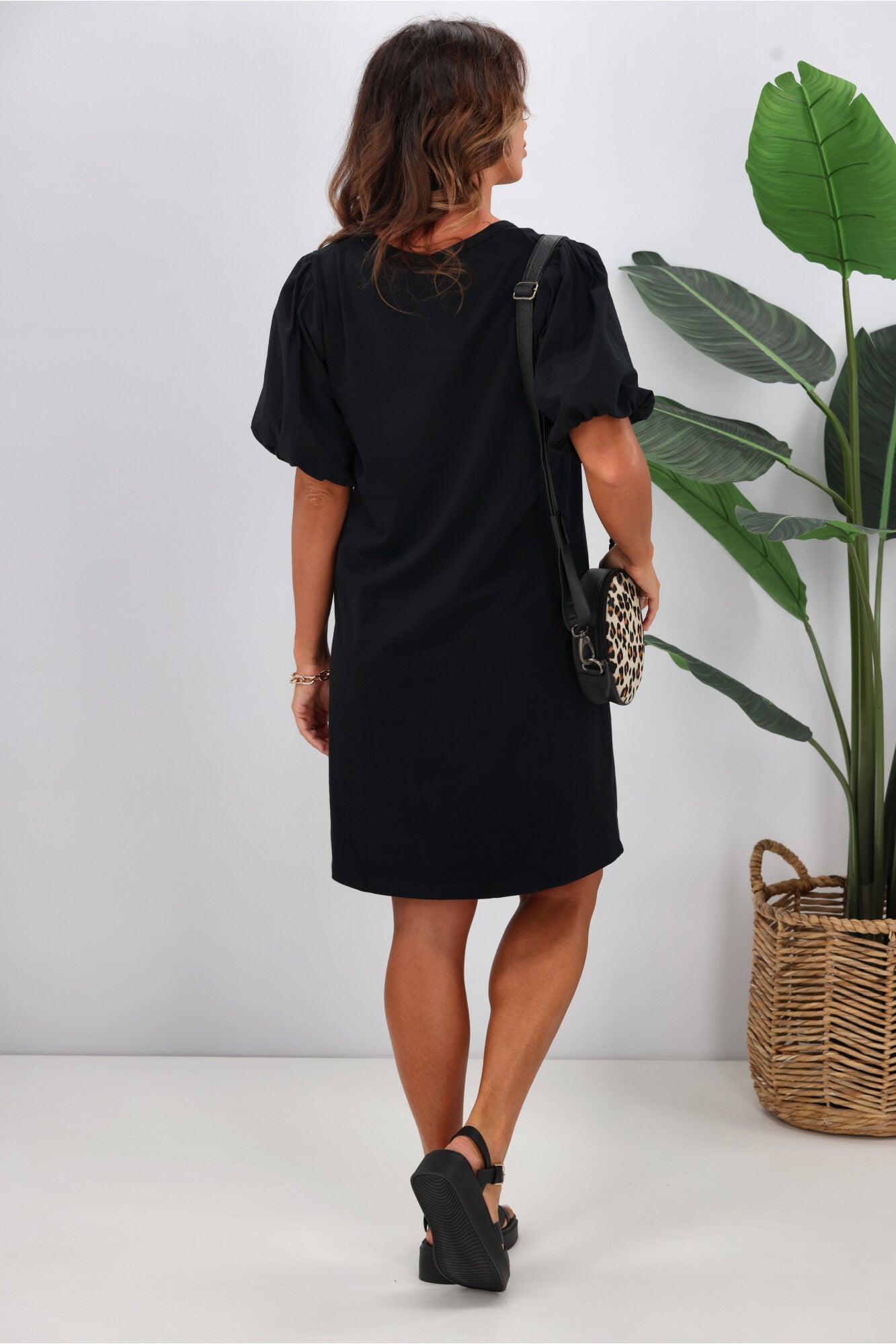 Elm Joy Women's Black Dress - Elegant & Comfortable for Casual Wear, Office, Parties & Special Occasions