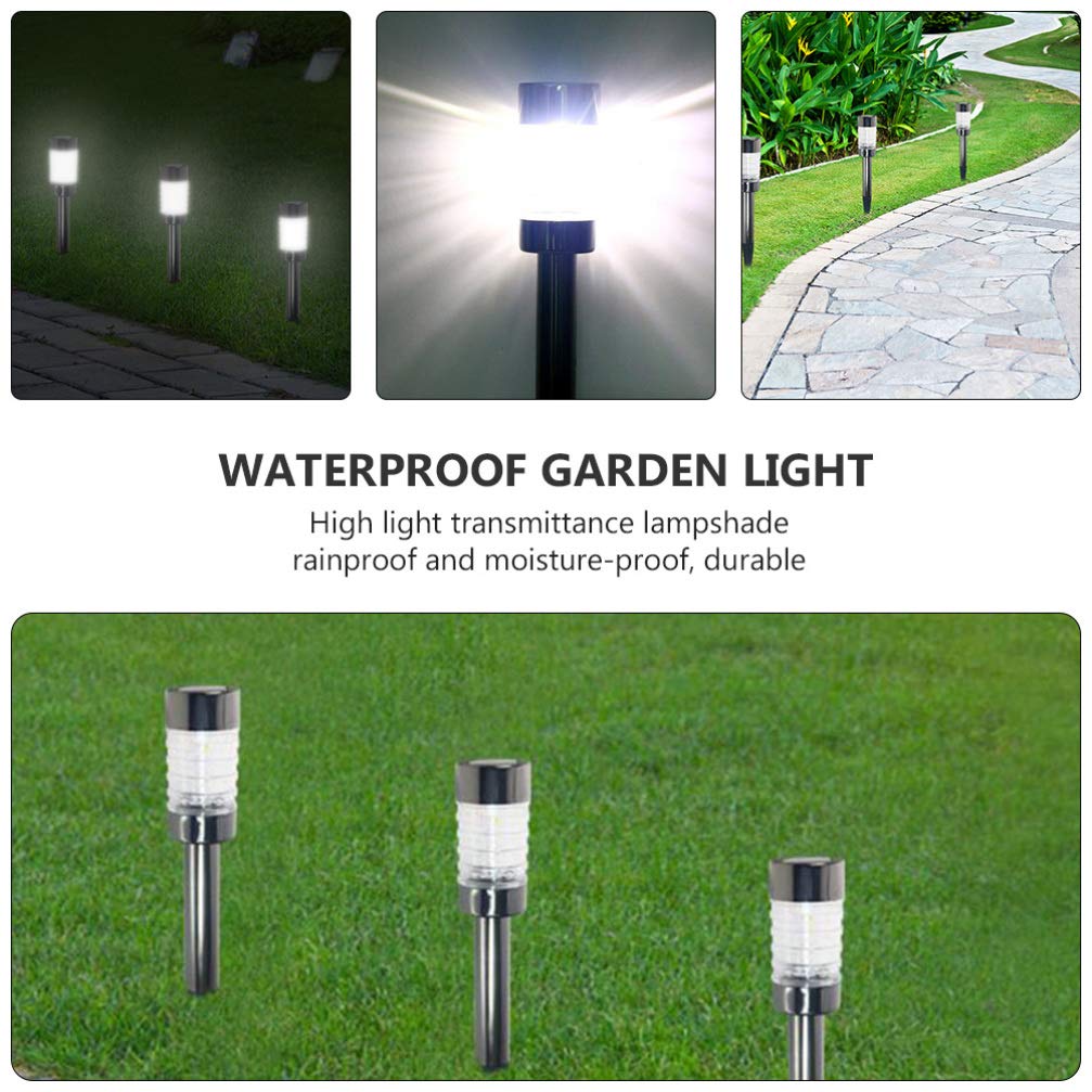 OSALADI 2-Pack Solar Powered LED Garden Lights - Waterproof Outdoor Lawn & Yard Lighting for Pathways, Patios, Decks & Landscaping | Weatherproof Solar Landscape Lights for Home Garden Decor