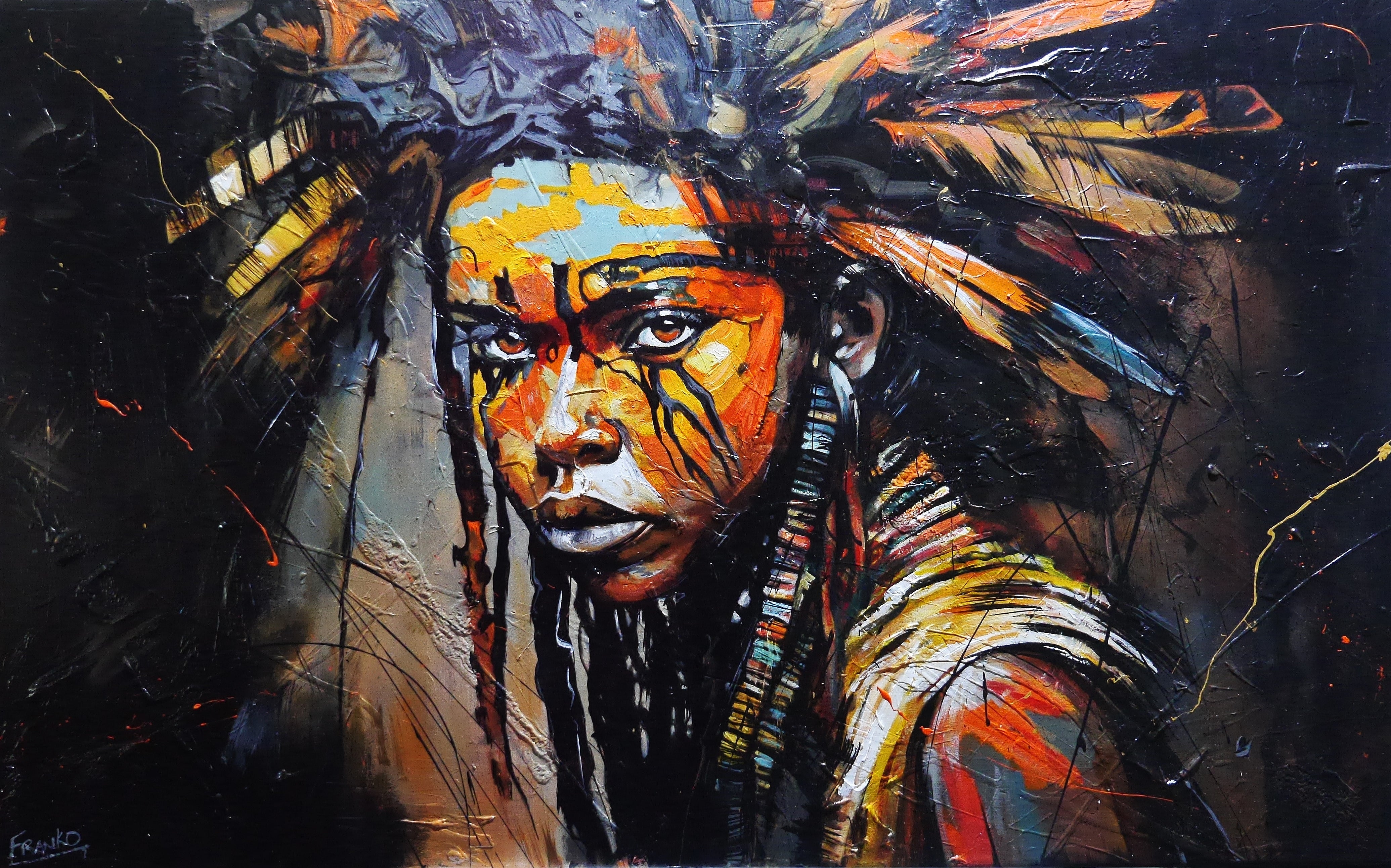 Ochre Warrior 160cm x 100cm Abstract Textured Framed Canvas Art - Bold Modern Wall Decor for Living Room, Bedroom & Office