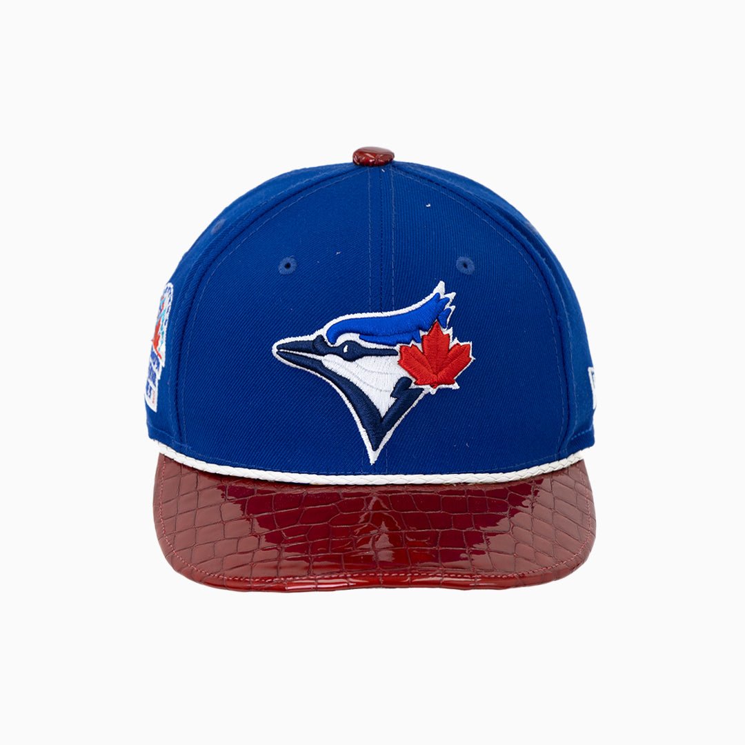 Breyer's Buck 50 Toronto Blue Jays MLB 9Fifty Snapback Hat with Leather Visor - Official Baseball Cap for Fans, Games & Outdoor Activities